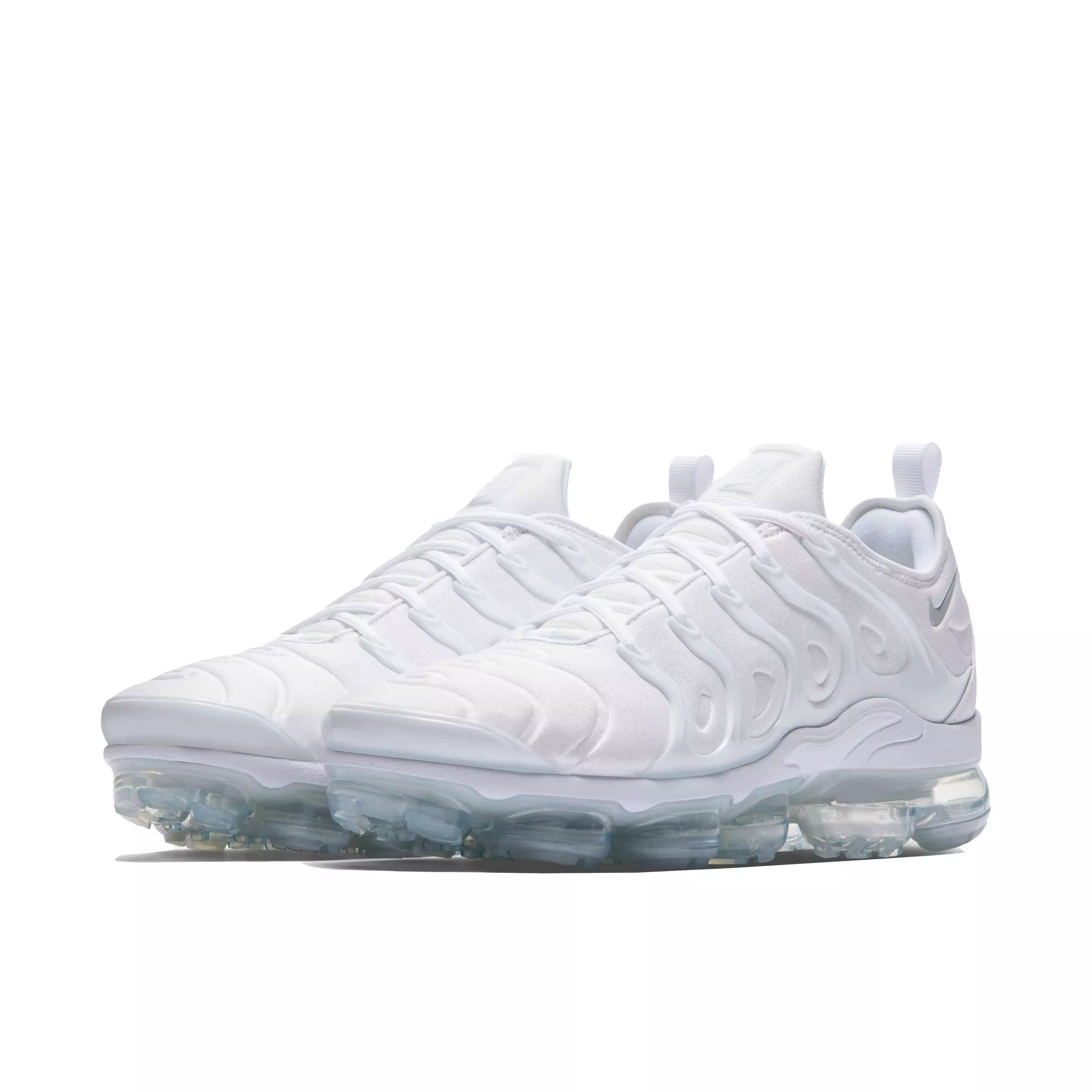 Nike Air VaporMax Plus "White/Pure Platinum" Grade School Boys' Shoe - WHITE