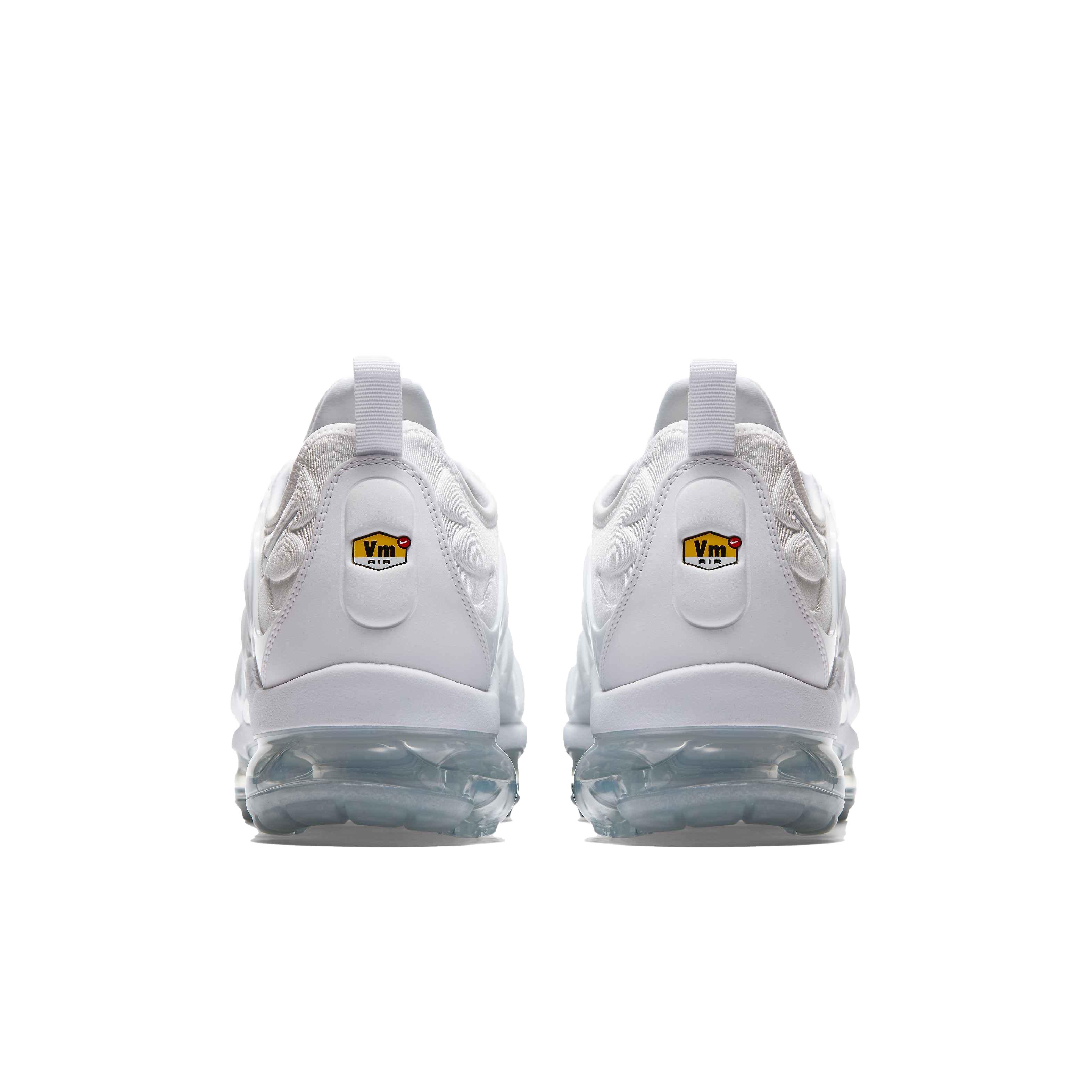 Nike Air VaporMax Plus "White/Pure Platinum" Grade School Boys' Shoe - WHITE Thumbnail View 5