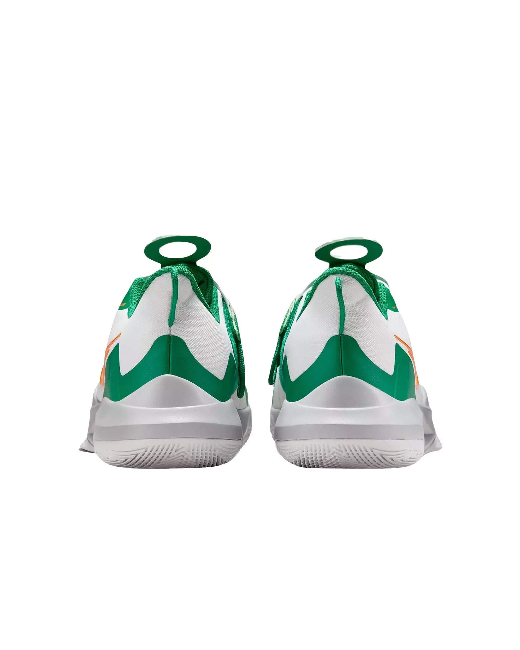 Nike Precision 6 FlyEase "White/Malachite/Sundial/Safety Orange" Men's Basketball Shoe - WHITE/MALACHITE/SUNDIAL/ORANGE