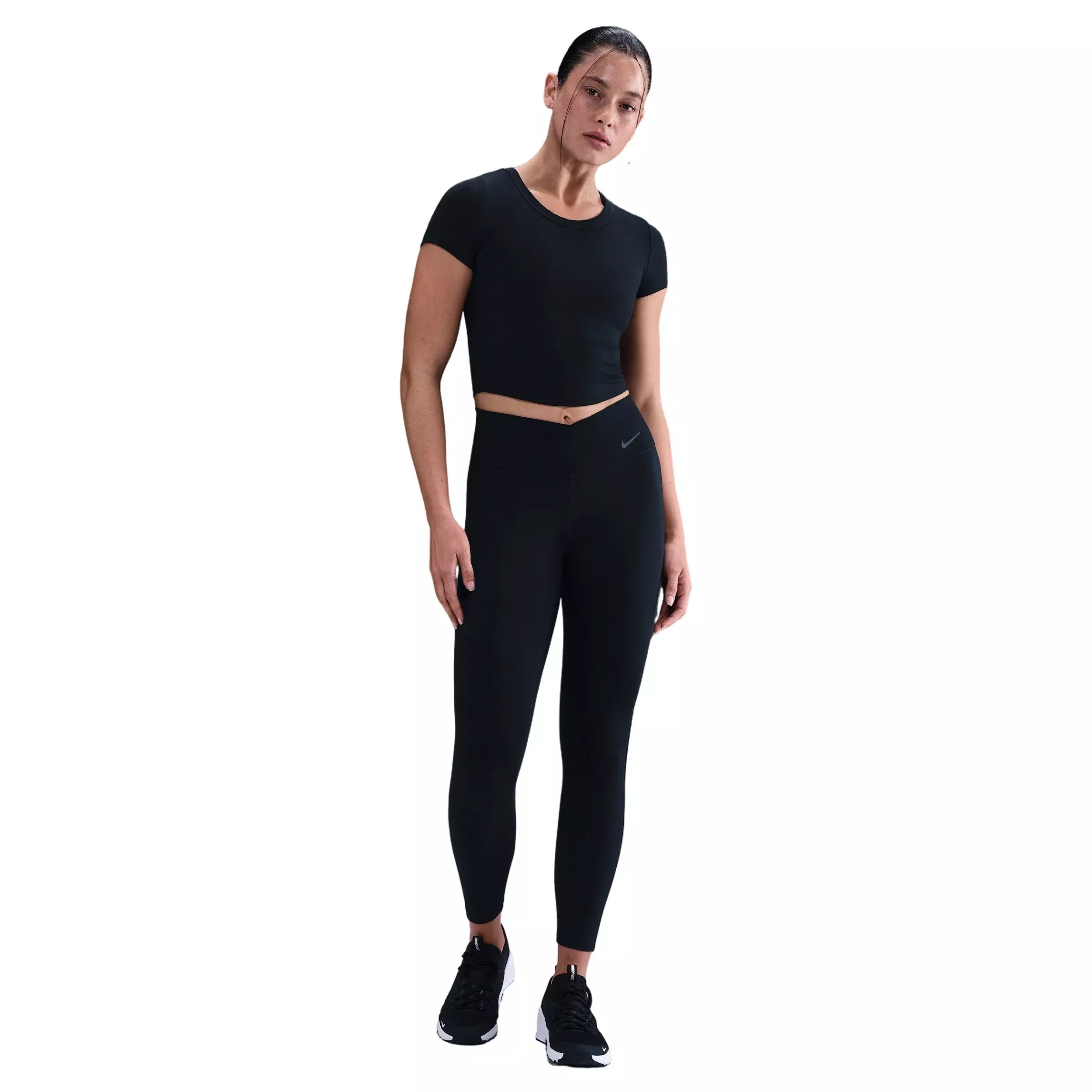 Nike Women's One High-Waisted 7/8 Leggings -Black - BLACK