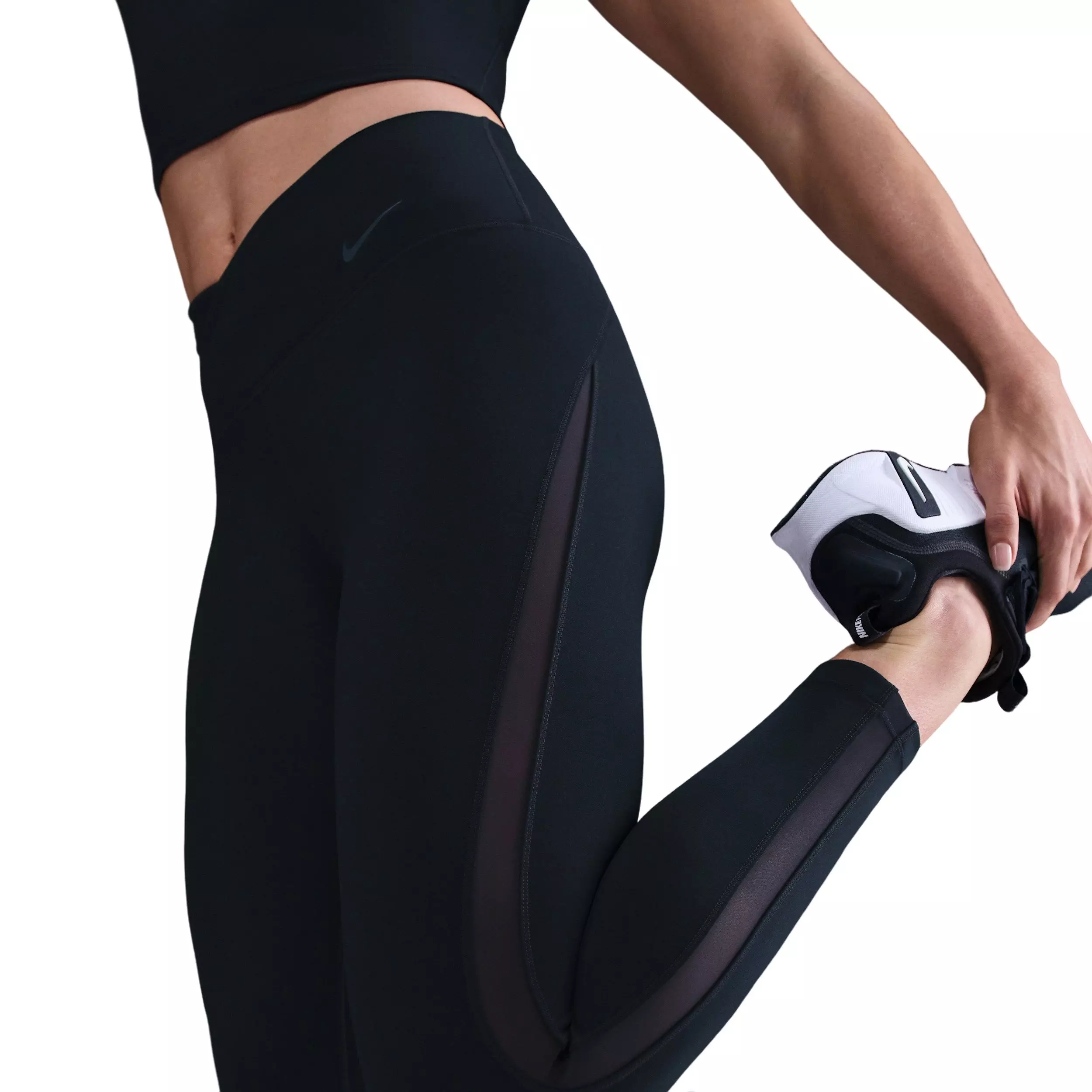 Nike Women's One High-Waisted 7/8 Leggings - Black - BLACK