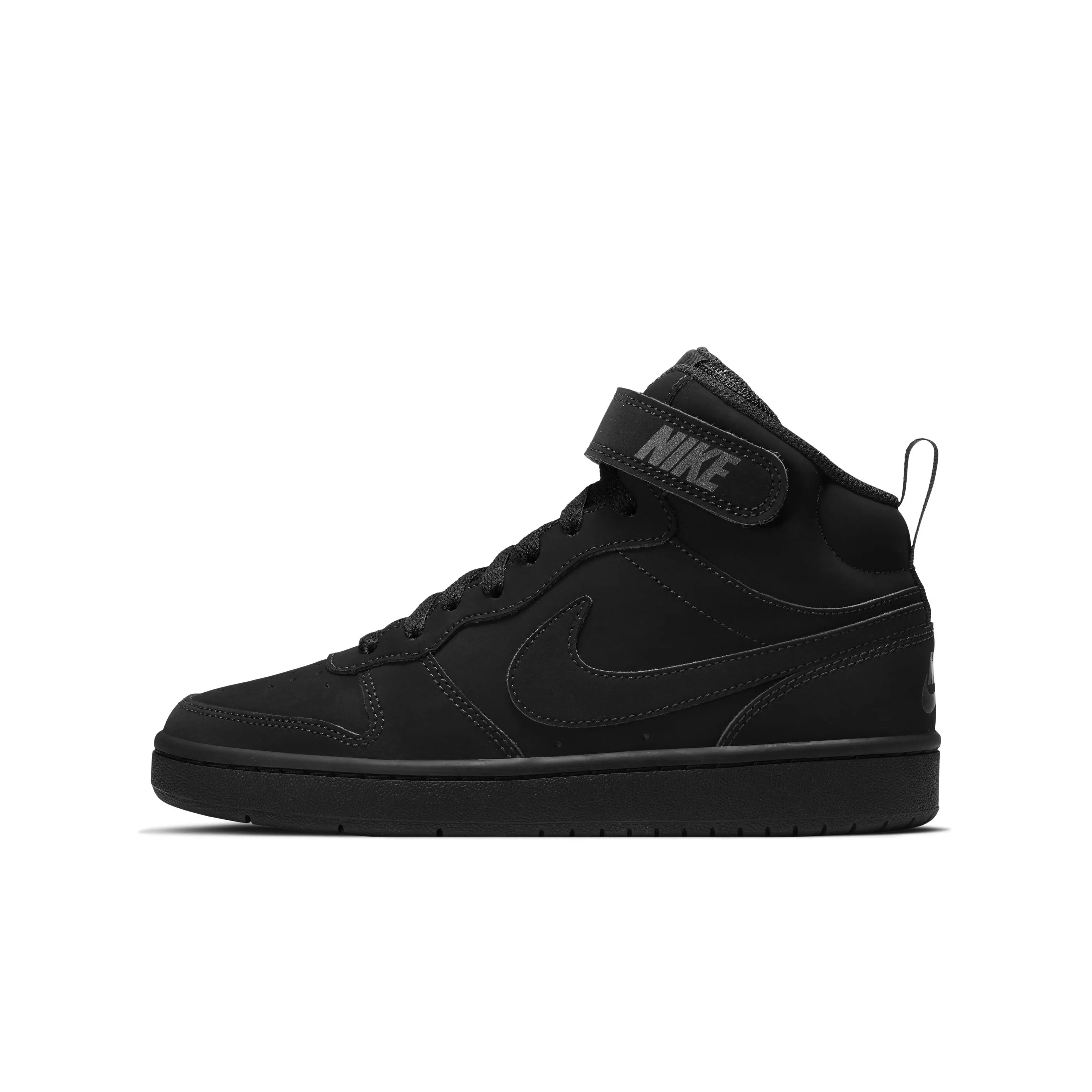 Nike Court Borough Mid 2 "Black" Grade School Boys' Shoe - BLACK