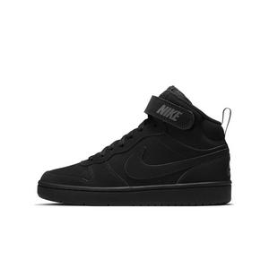 Nike Court Borough Mid 2 "Black" Grade School Boys' Shoe