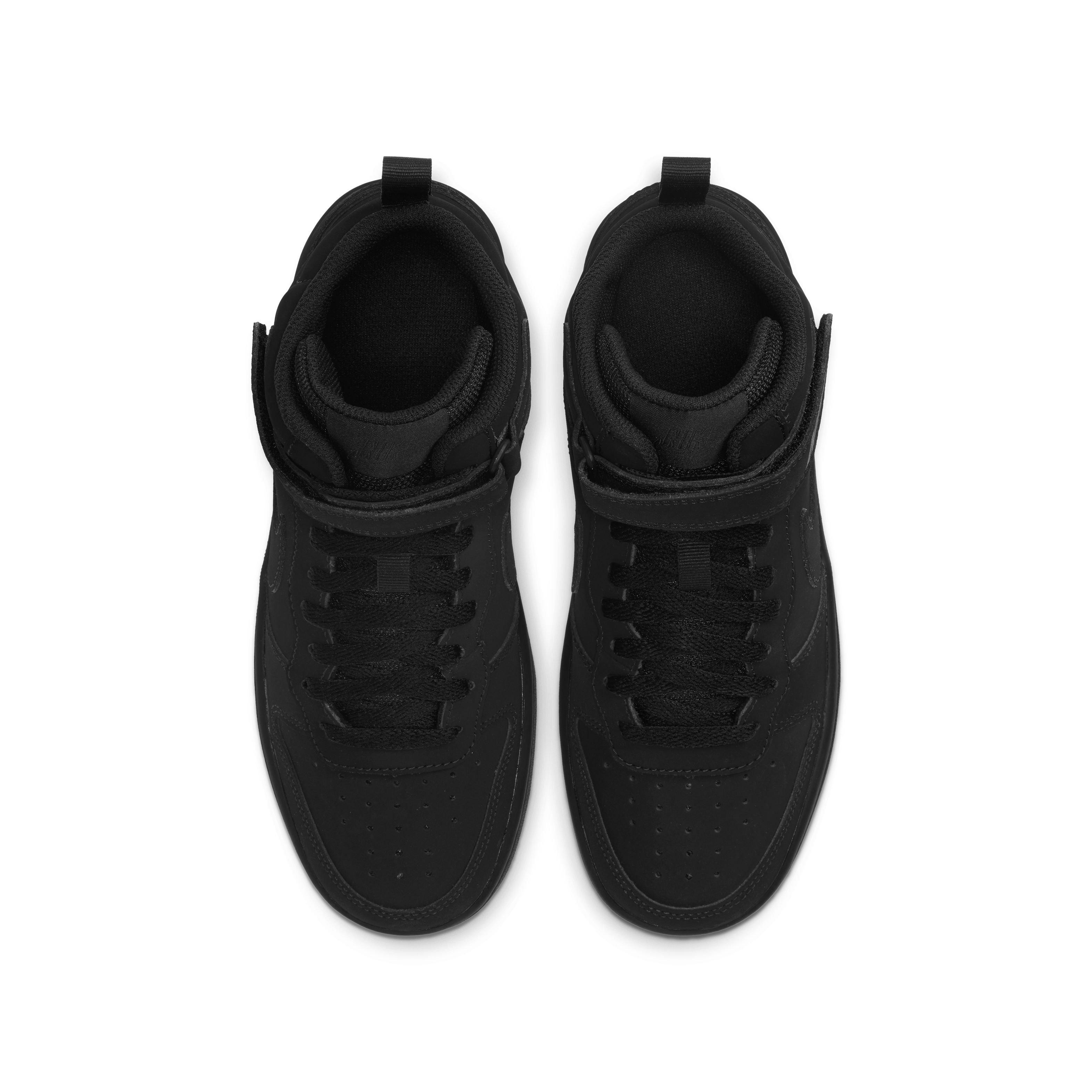 Nike Court Borough Mid 2 Grade School Boys' "Black" Shoe