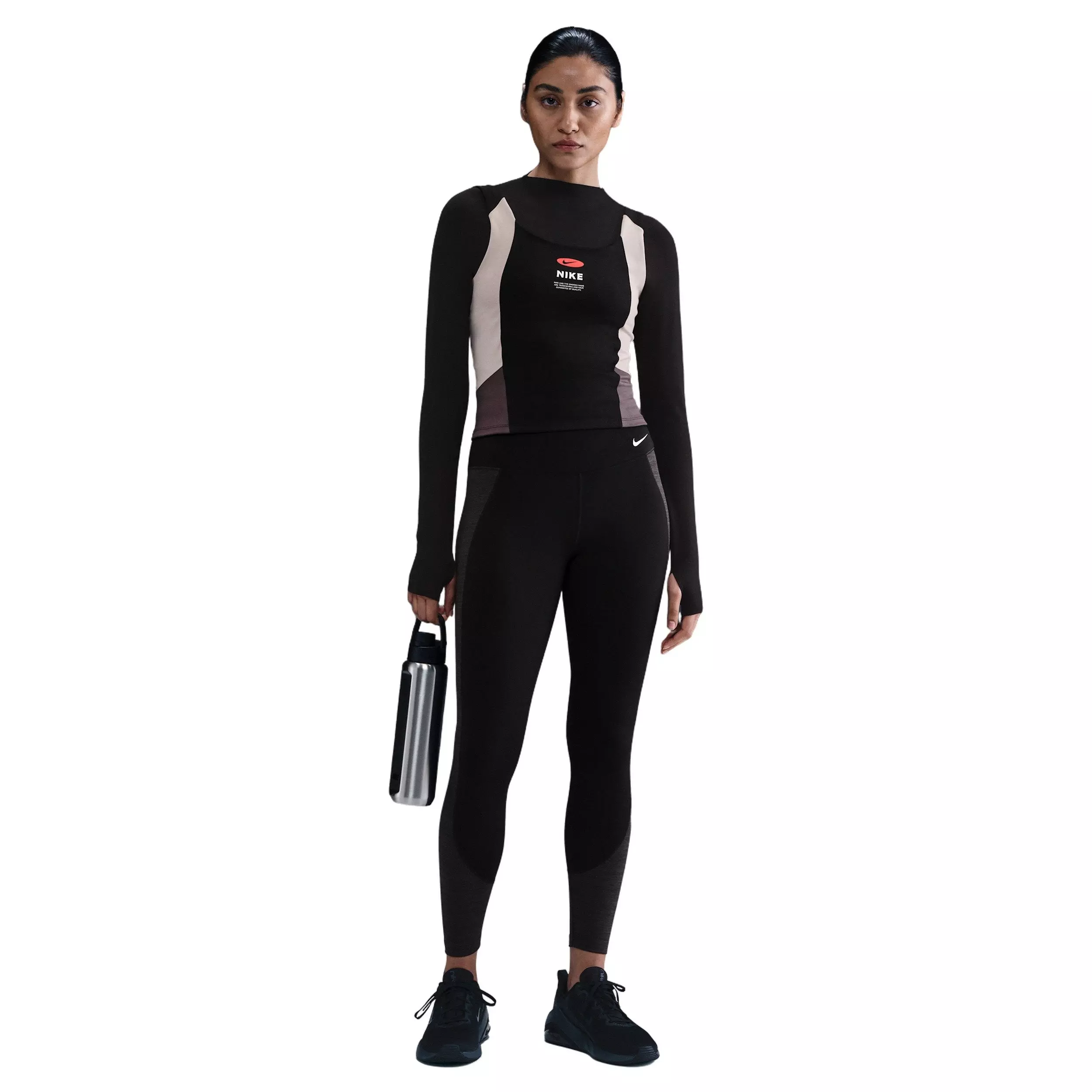 Nike Women's One High-Waisted 7/8 Sport Leggings - Black - BLACK