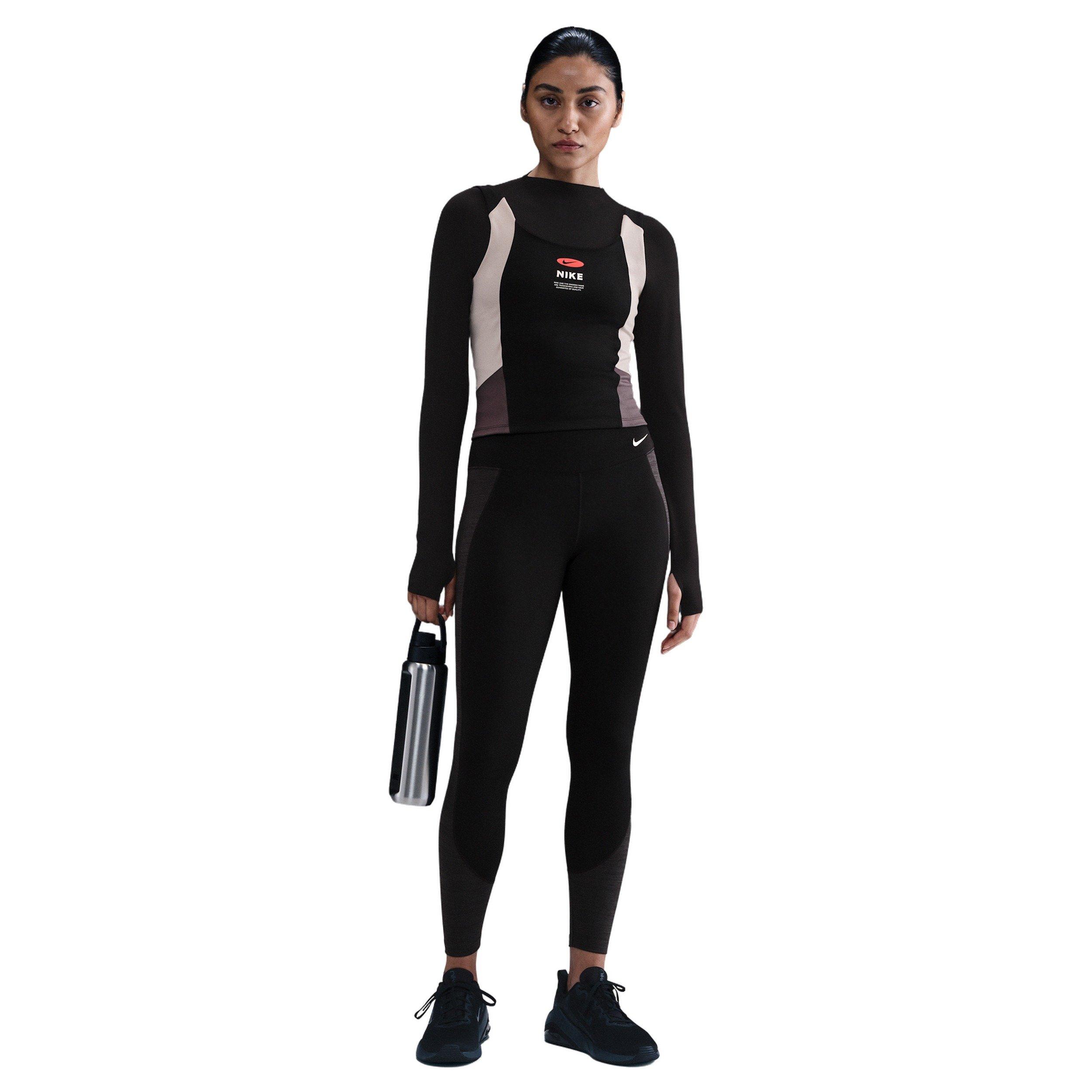 Nike Women's One High-Waisted 7/8 Sport Leggings -Black - BLACK Thumbnail View 3