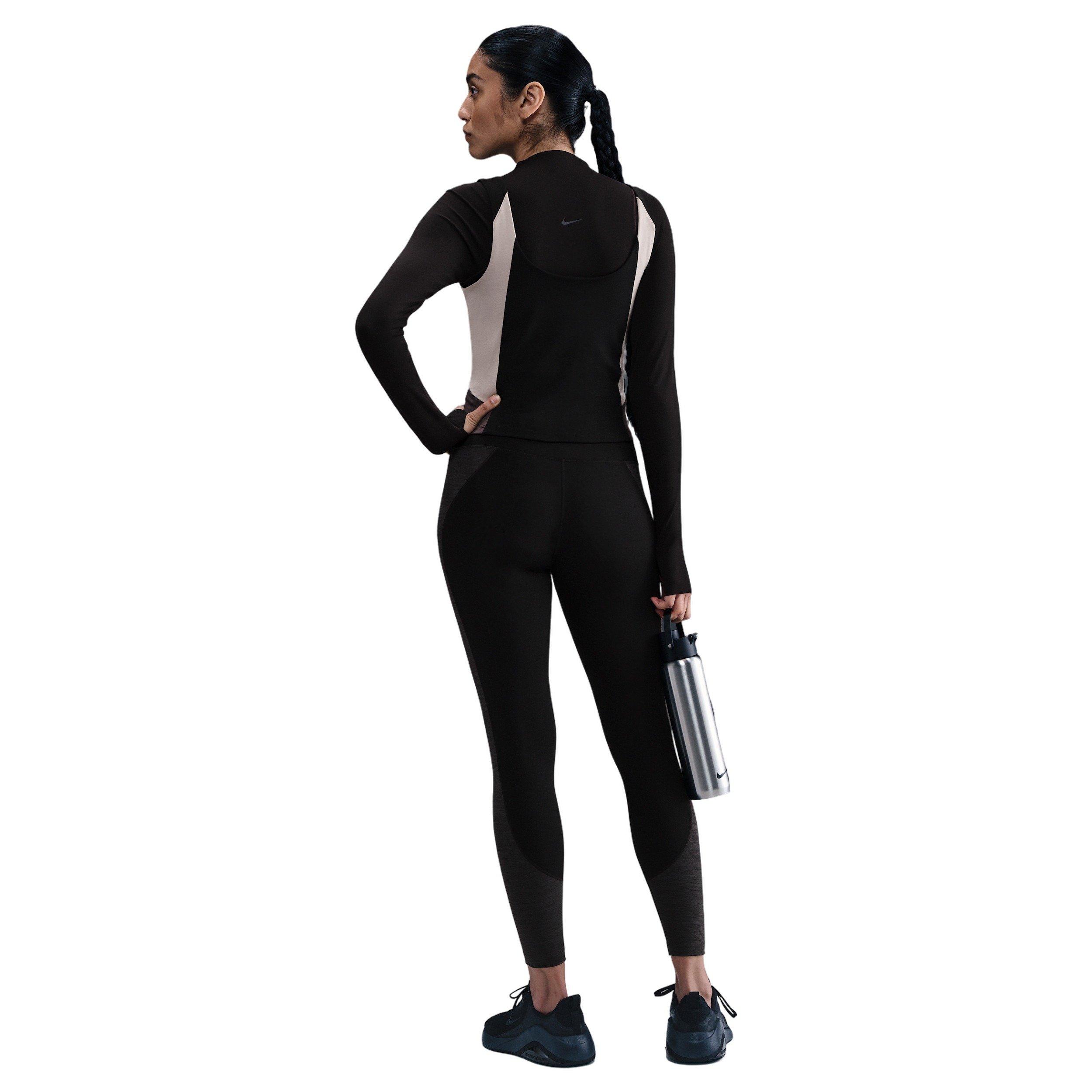 Nike Women's One High-Waisted 7/8 Sport Leggings - Black - BLACK Thumbnail View 4