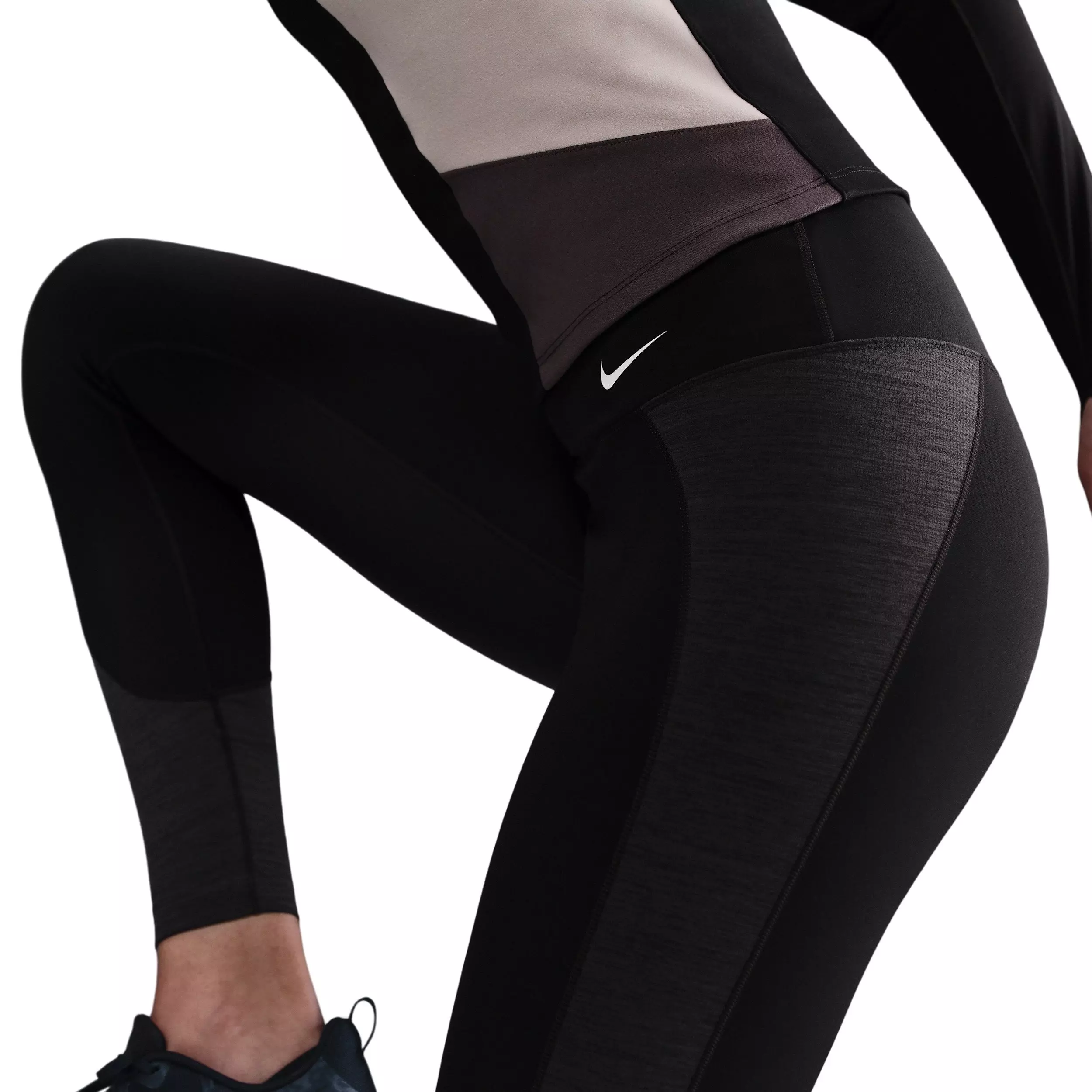 Nike Women's One High-Waisted 7/8 Sport Leggings - Black - BLACK