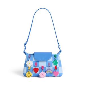 STATE Bags Little Kids' Chelsea Pouchette - Charms Blue Check - BLUE