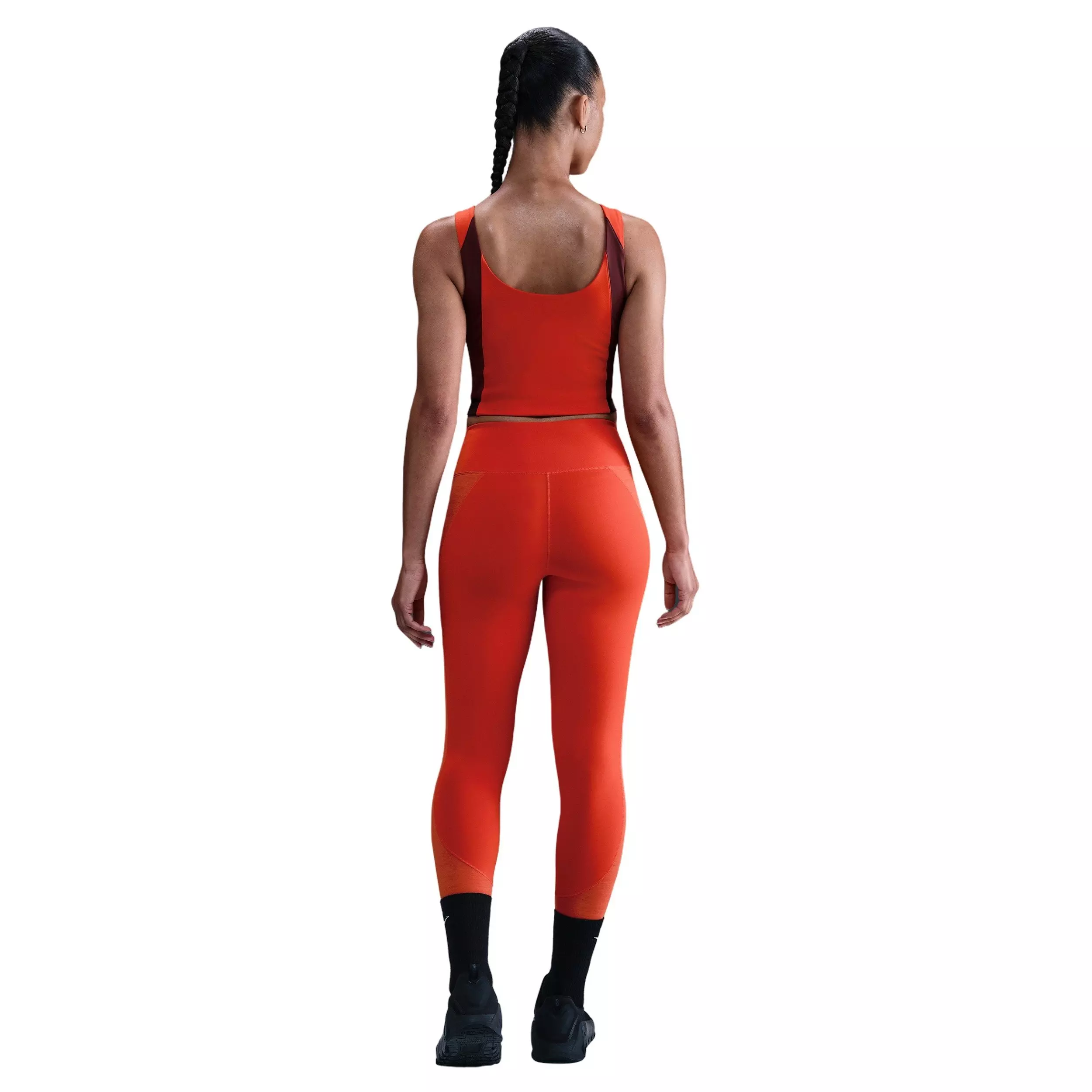 Nike Women's One High-Waisted 7/8 Sport Leggings -Red - RED