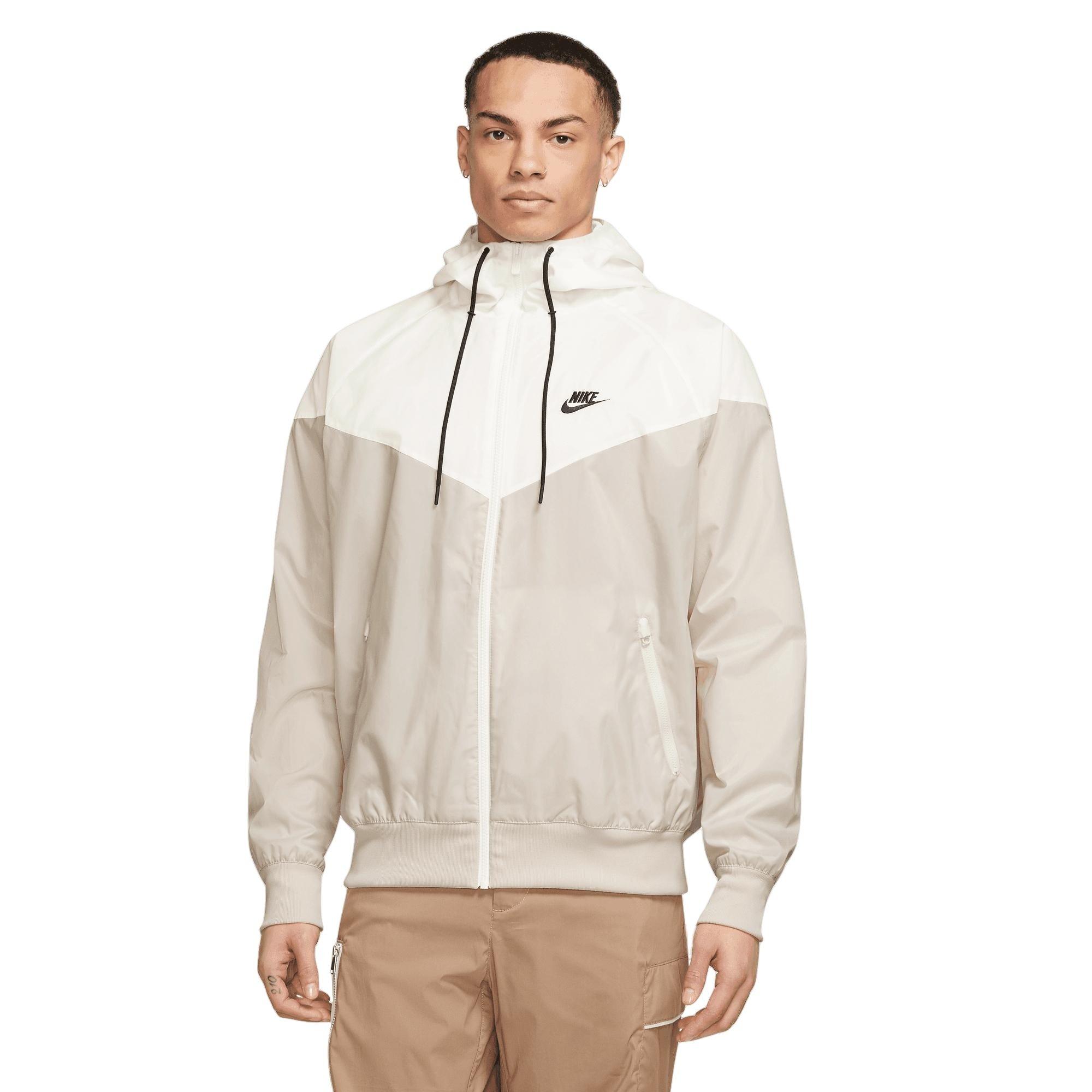 Nike windbreaker hotsell white and gold