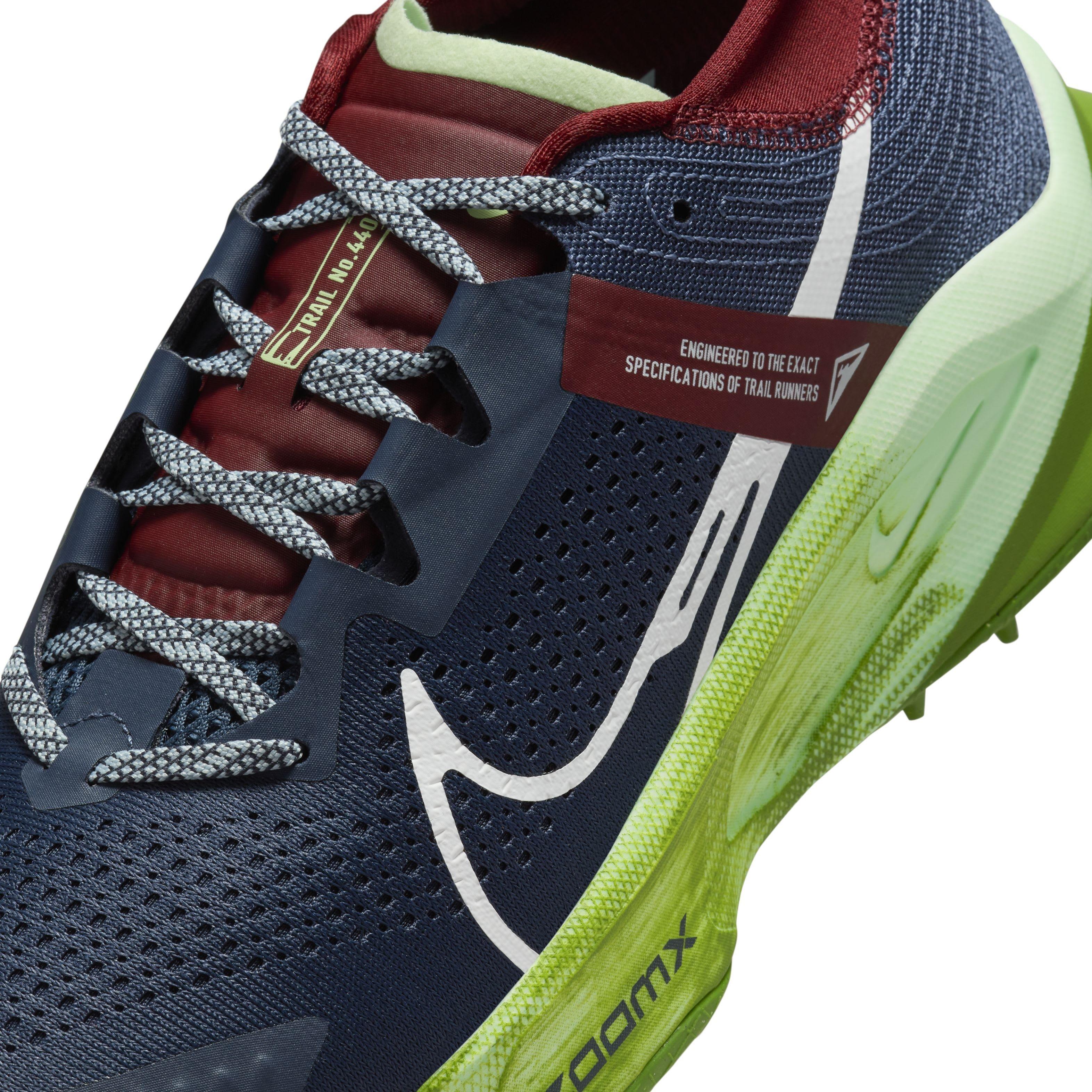 Nike Zegama "Thunder Blue/Chlorophyll/Dark Team Red/Summit White" Men's Trail Running Shoe - BLUE/CHLOROPHYLL/DK RED/WHITE Thumbnail View 7