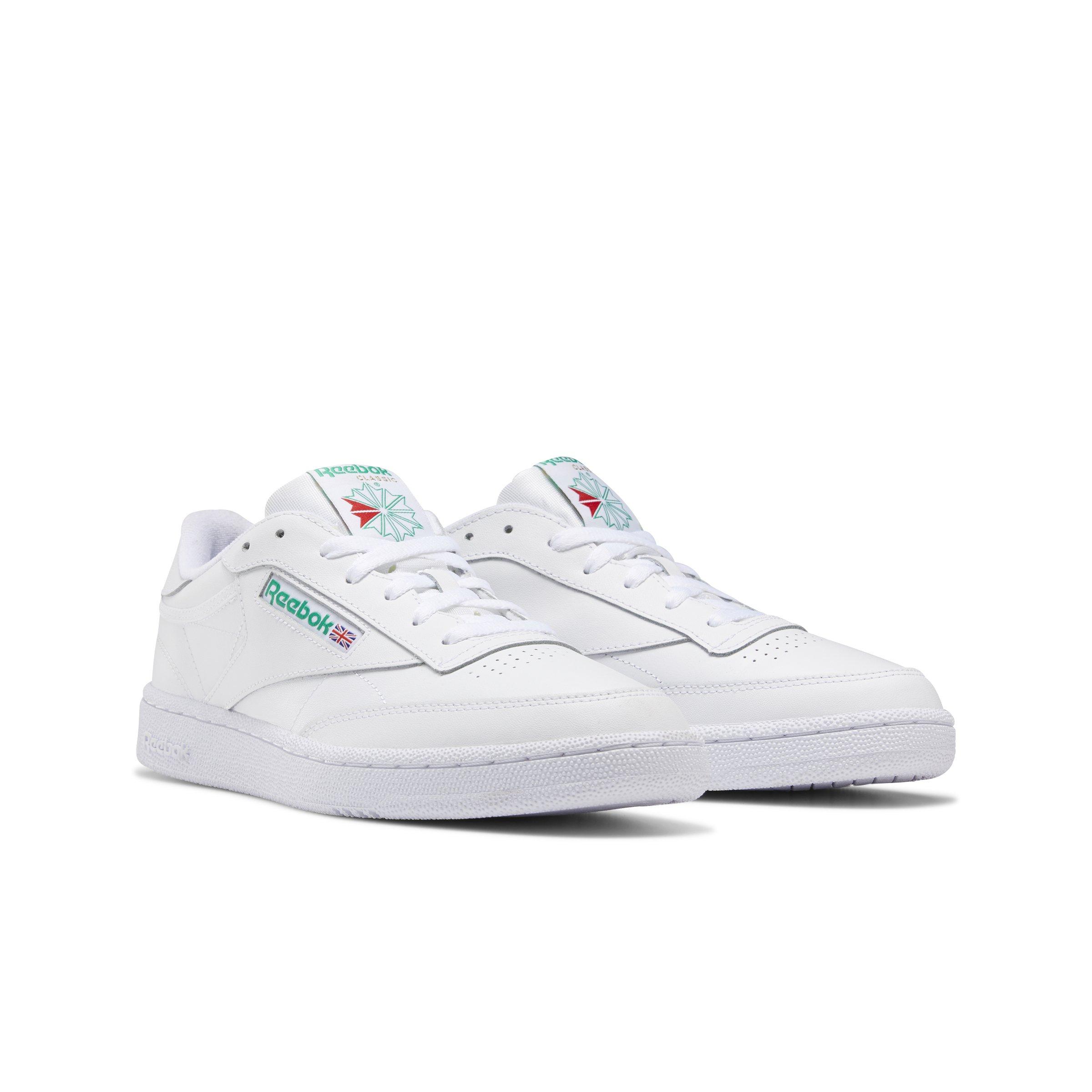 Reebok Club C 85 "Int-White/Green" Men's Shoe - WHITE/GREEN Thumbnail View 3