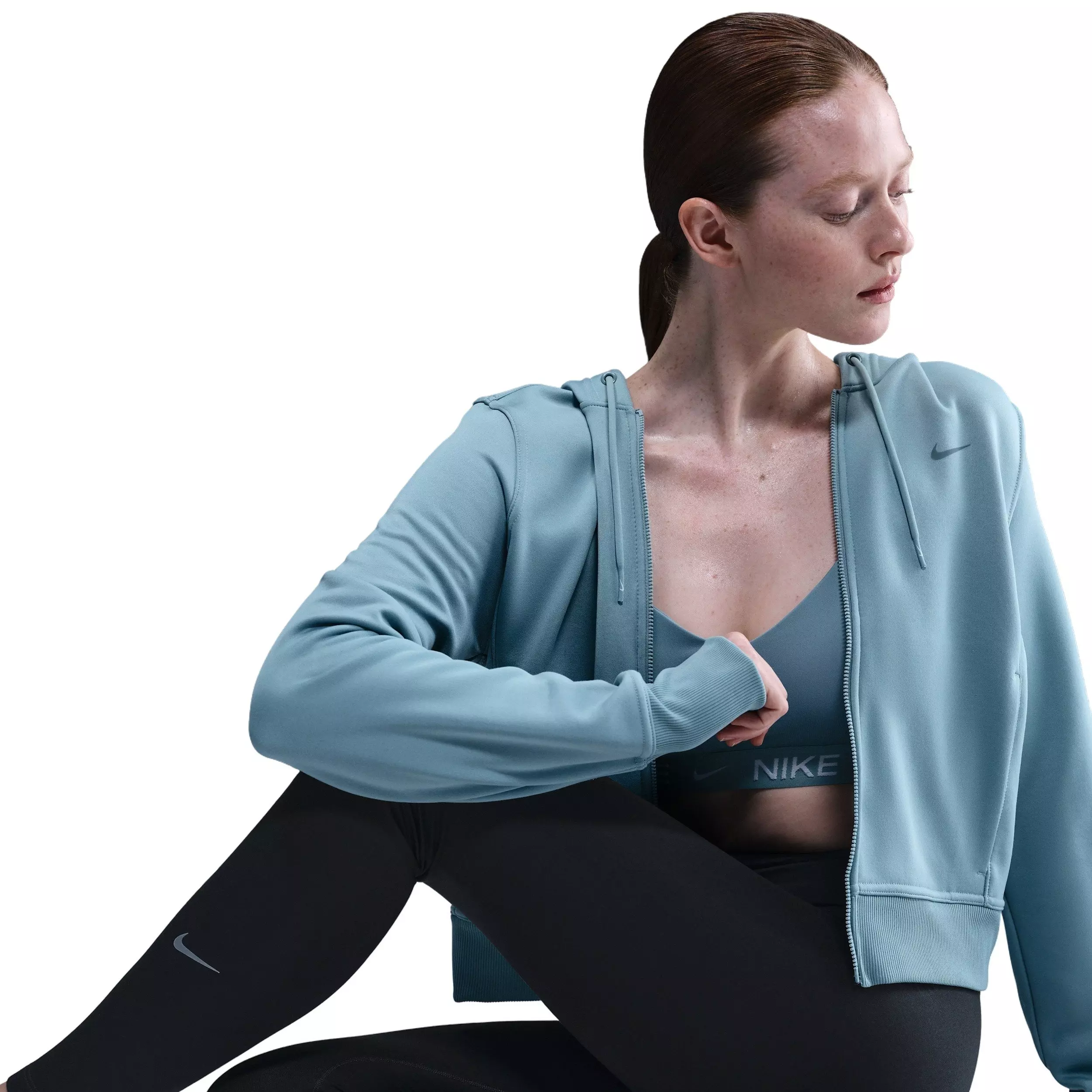 Nike Women's One High-Waisted Therma-FIT Full-Length Leggings -Black - BLACK