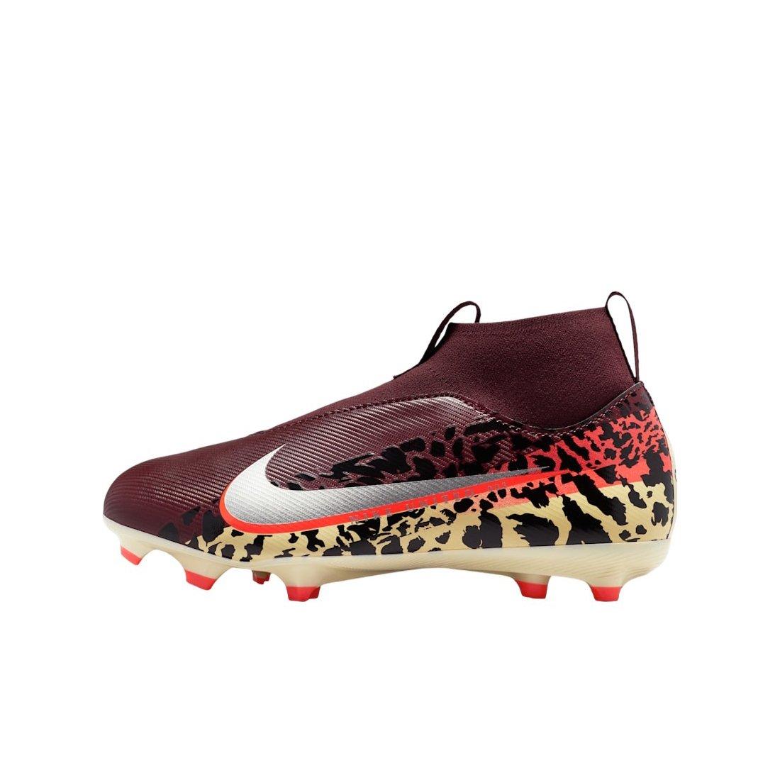 Nike United Mercurial Superfly 10 A MG "Burgundy/Red/Fossil/Silver" Grade School Kids' Soccer Cleat