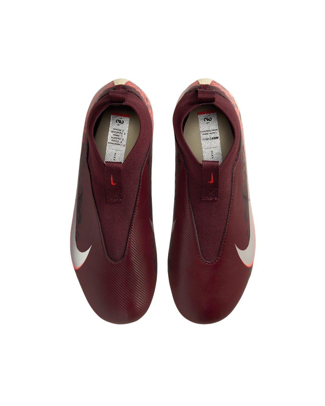 Nike United Mercurial Superfly 10 A MG "Burgundy/Red/Fossil/Silver" Grade School Kids' Soccer Cleat - BURGUNDY/RED/FOSSIL/SILVER Thumbnail View 4