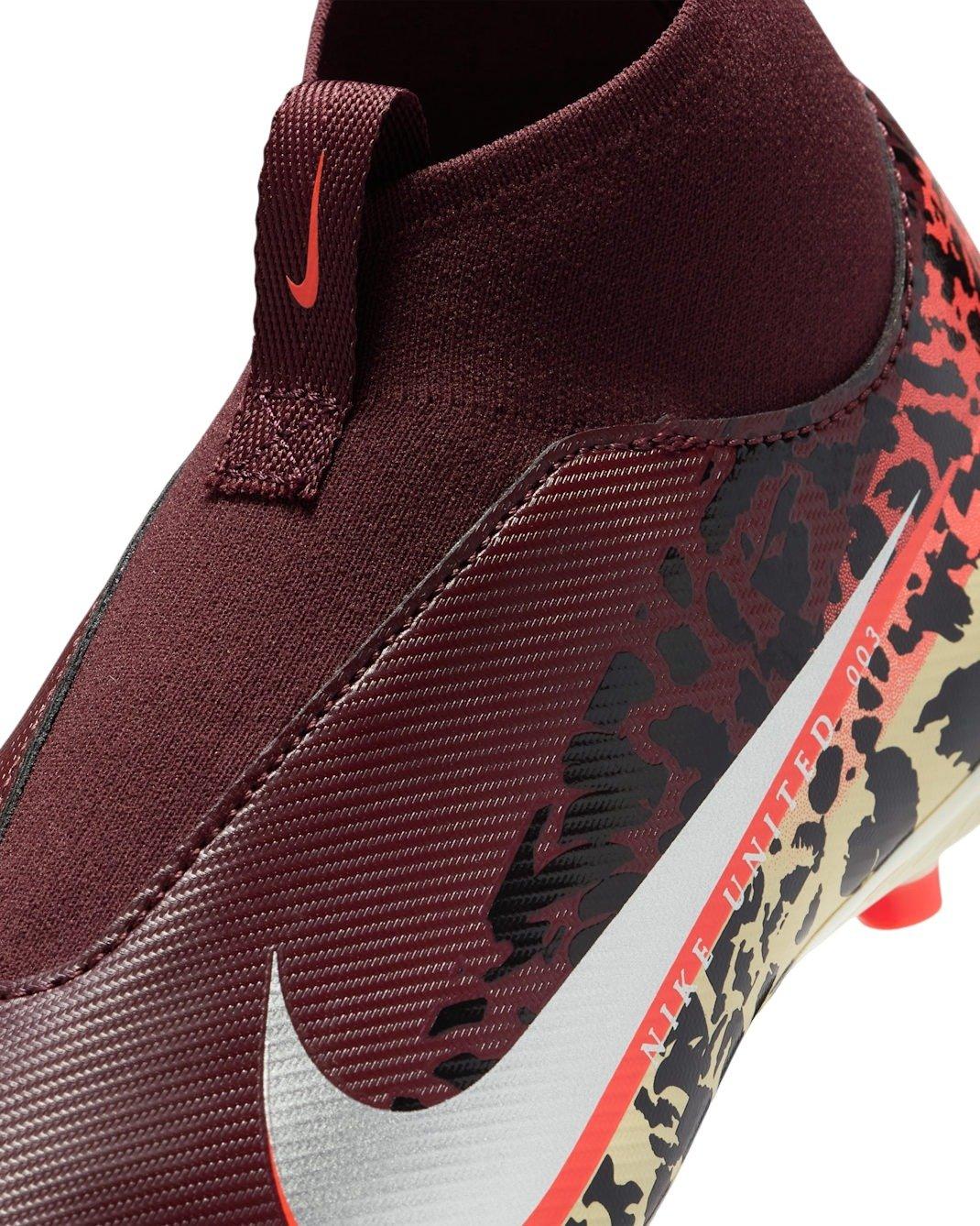 Nike United Mercurial Superfly 10 A MG "Burgundy/Red/Fossil/Silver" Grade School Kids' Soccer Cleat - BURGUNDY/RED/FOSSIL/SILVER Thumbnail View 7