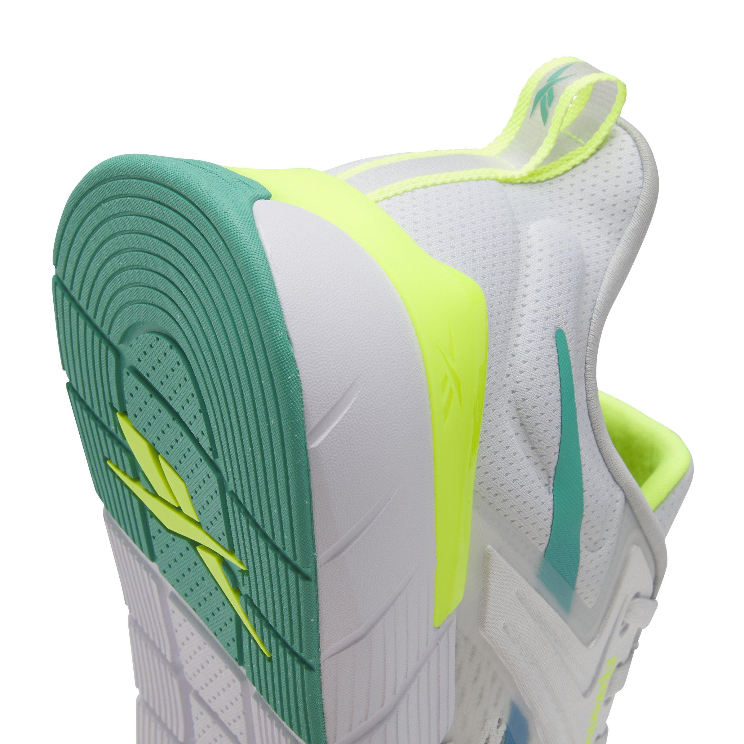 Reebok Nano Gym "White/Unleashed Green/Kinetic Blue" Men's Training Shoe - WHITE/GREEN/BLUE Thumbnail View 6
