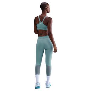 Nike Women's Pro Mid-Rise 7/8 Mesh-Panel Graphic Leggings -Green