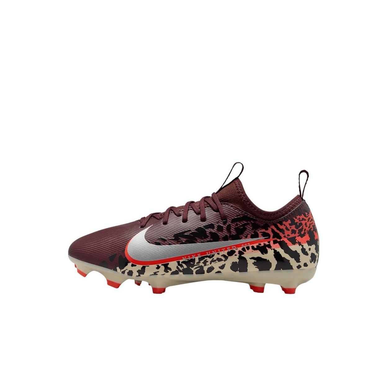 Nike United Jr. Mercurial Vapor 16 A MG "Burgundy/Red/Fossil/Silver" Preschool Kids' Soccer Cleat