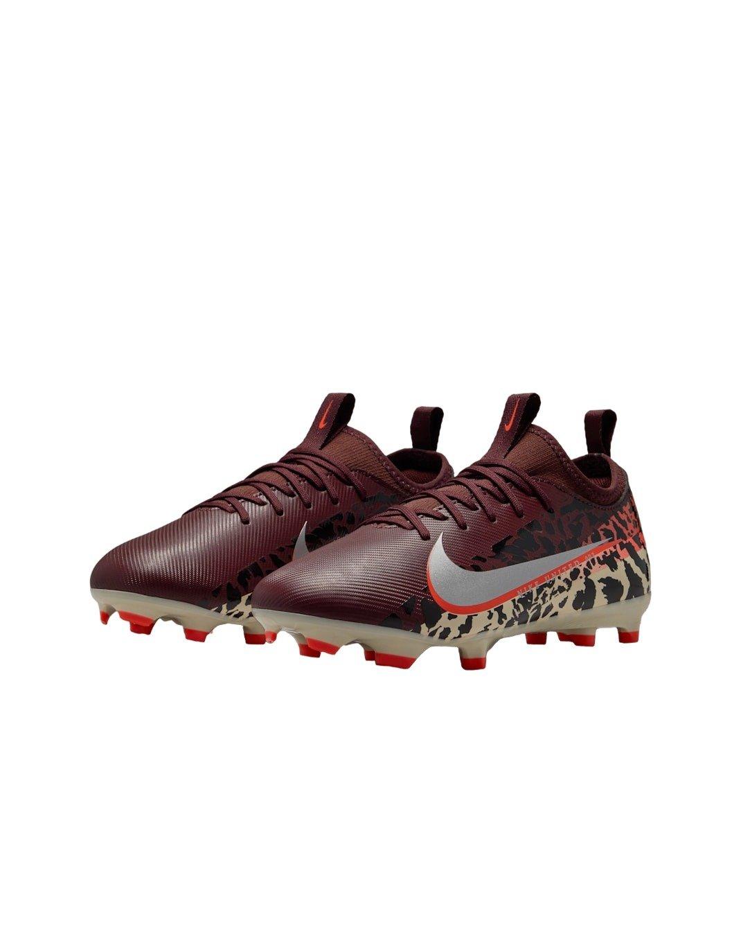 Nike United Jr. Mercurial Vapor 16 A MG "Burgundy/Red/Fossil/Silver" Preschool Kids' Soccer Cleat - BURGUNDY/RED/FOSSIL/SILVER Thumbnail View 3