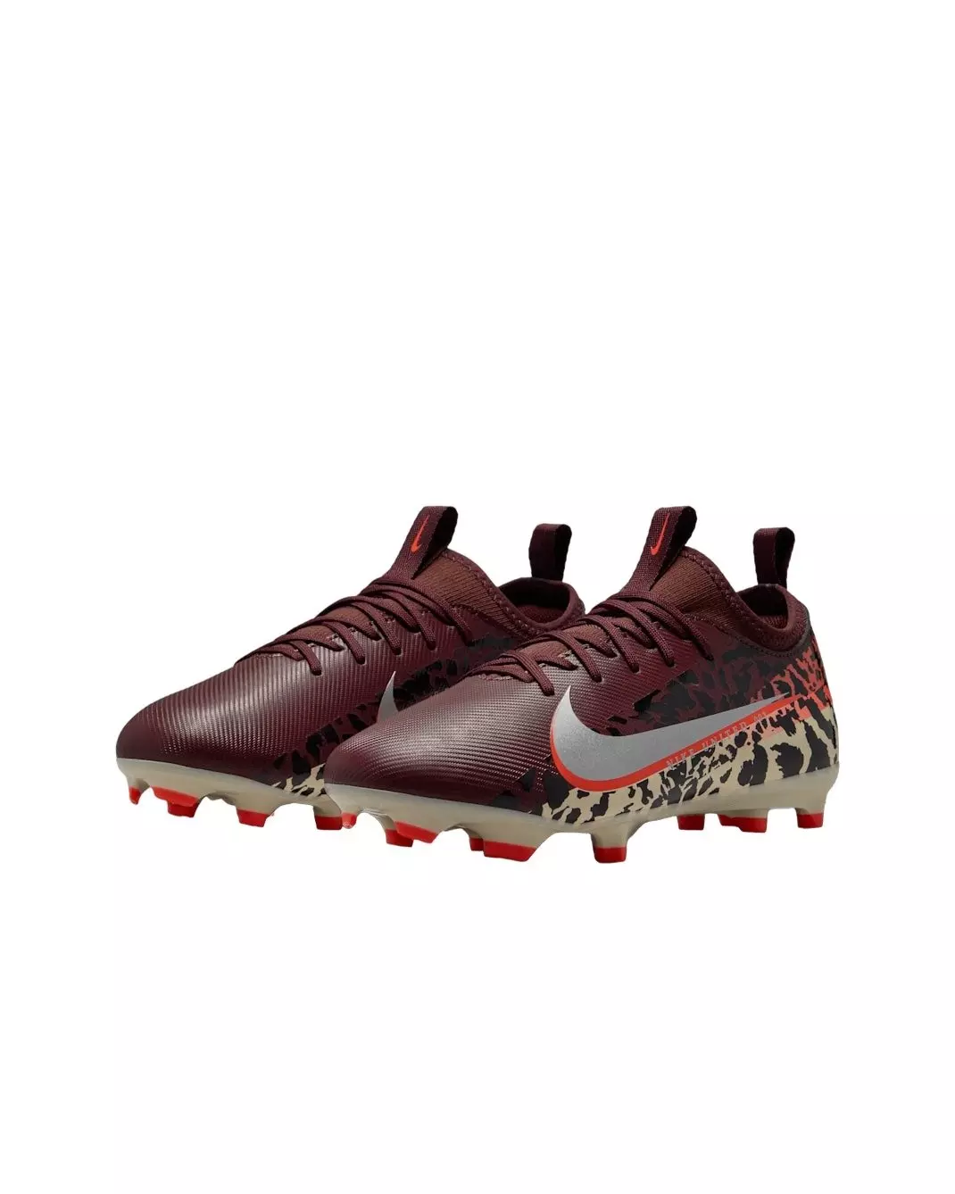 Nike United Jr. Mercurial Vapor 16 A MG "Burgundy/Red/Fossil/Silver" Grade School Kids' Soccer Cleat - BURGUNDY/RED/FOSSIL/SILVER
