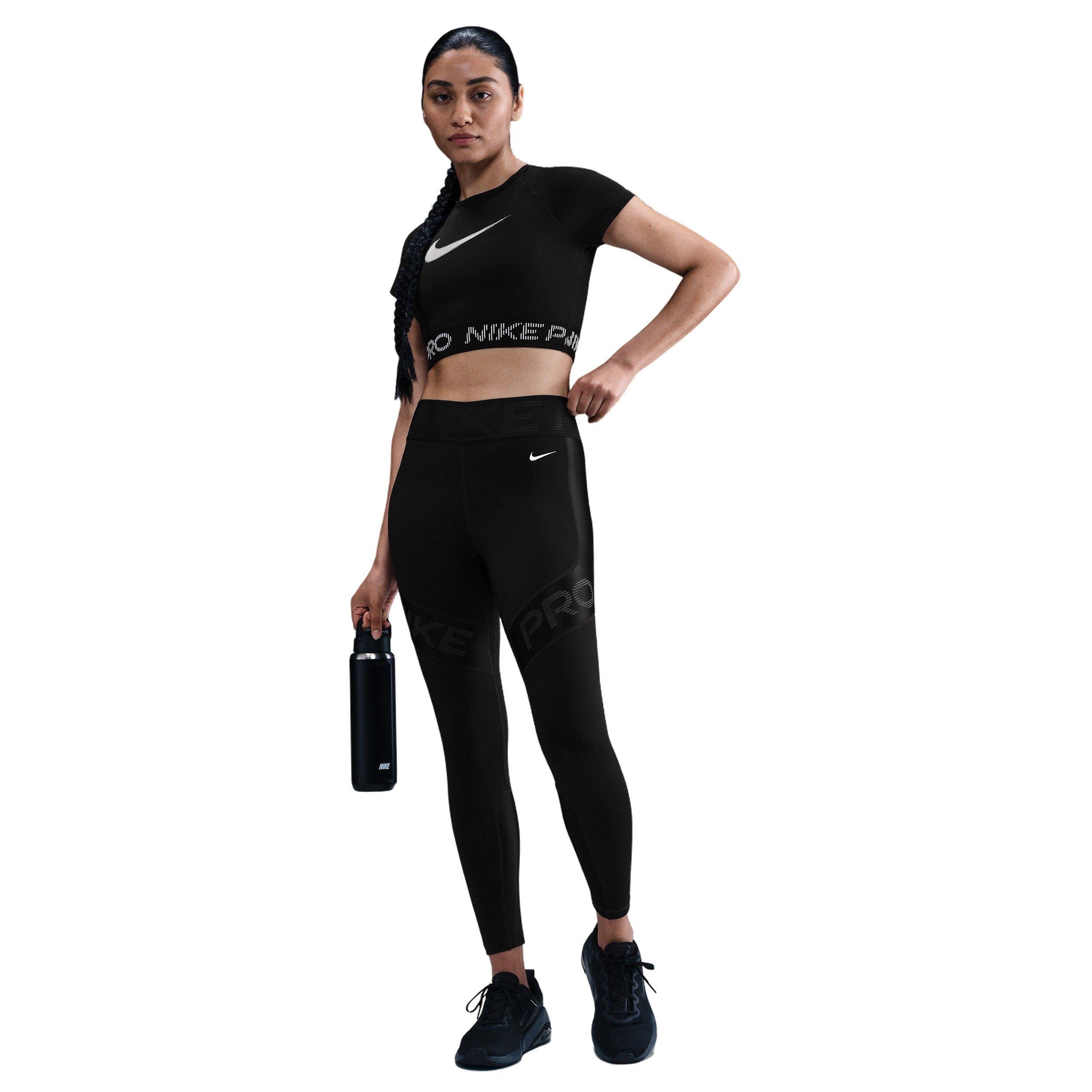 Nike Women's Pro Sculpt High-Waisted 7/8 Leggings -Black - BLACK Thumbnail View 3