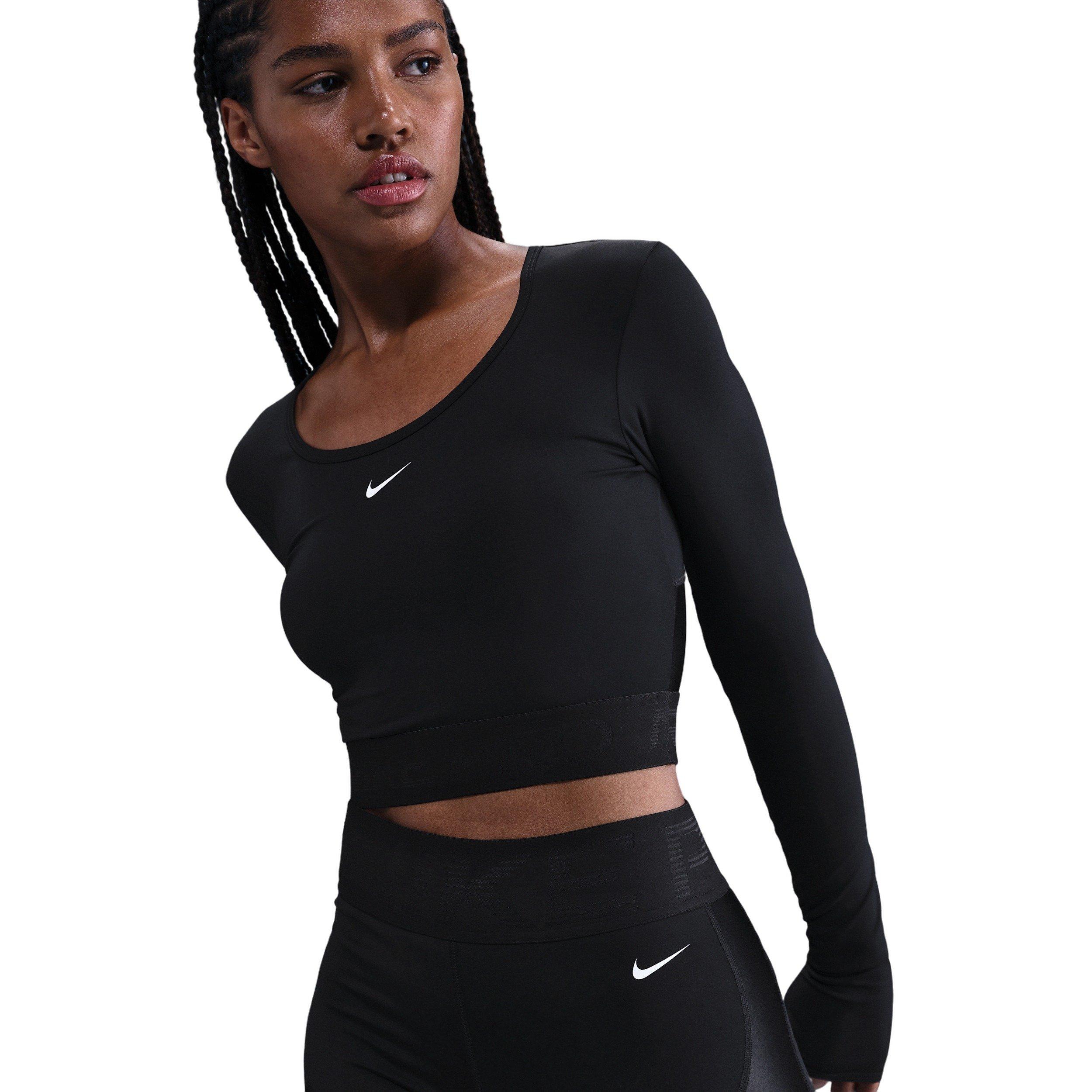 Nike Women's Pro Sculpt Dri-FIT High-Waisted 5" Biker Shorts - Black - BLACK Thumbnail View 5