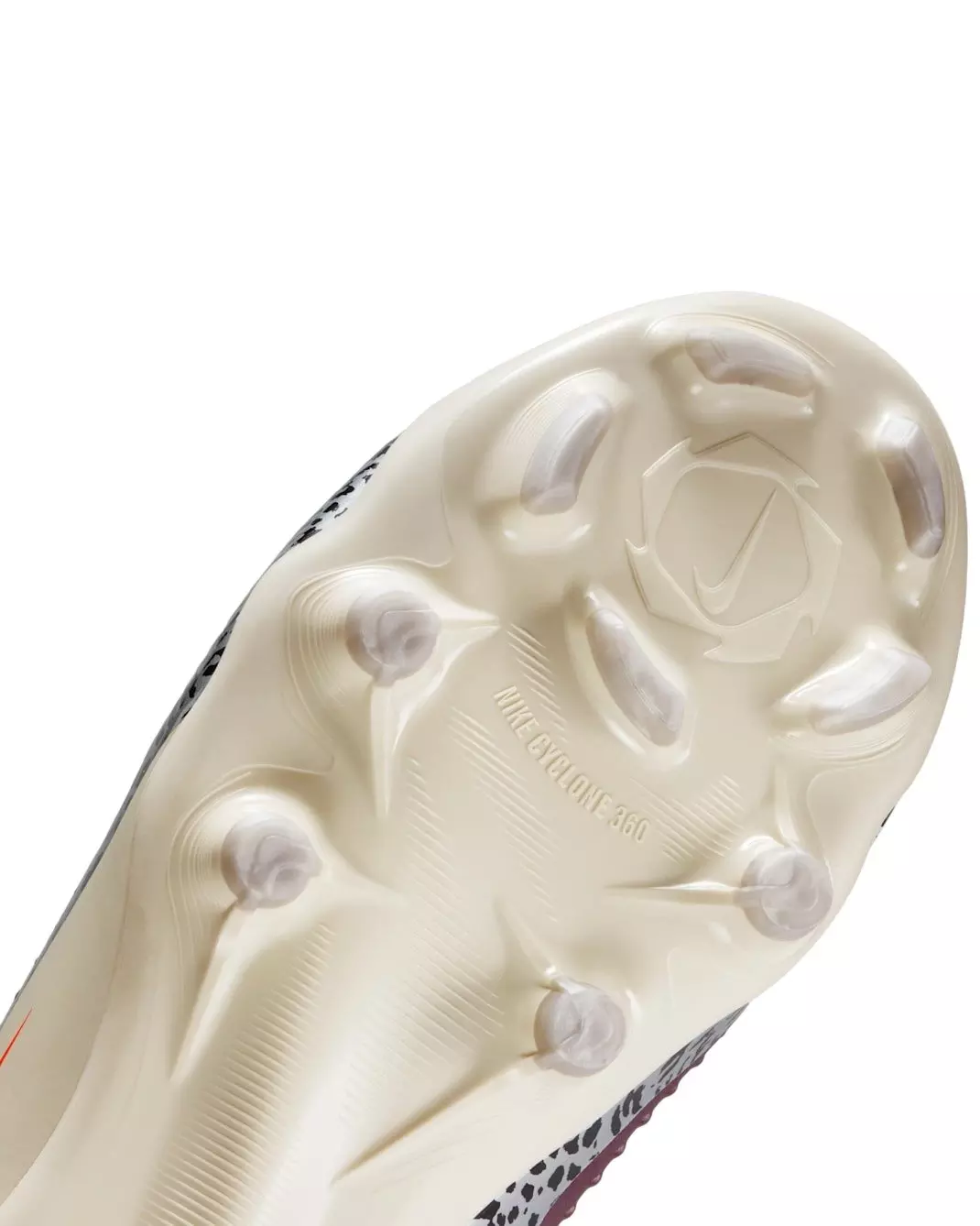 Nike United Jr. Phantom 6 Academy FG "Burgundy Crush/Fossil/Red" Grade School Kids' Soccer Cleat - BURGUNDY/FOSSIL/RED