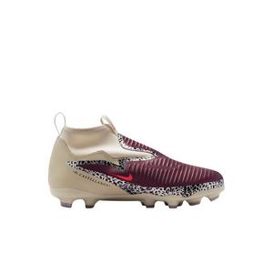 Nike United Jr. Phantom 6 Academy FG "Burgundy Crush/Fossil/Red" Grade School Kids' Soccer Cleat