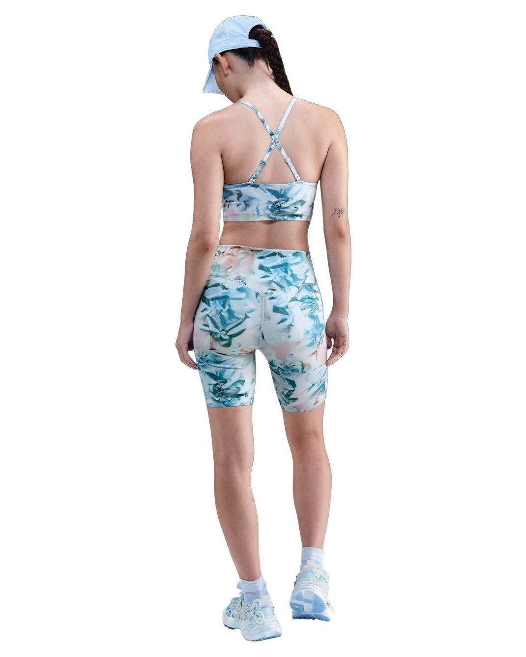 Nike Women's Universa Artist Collection High-Waisted 8" Biker Shorts - Blue - BLUE Thumbnail View 2