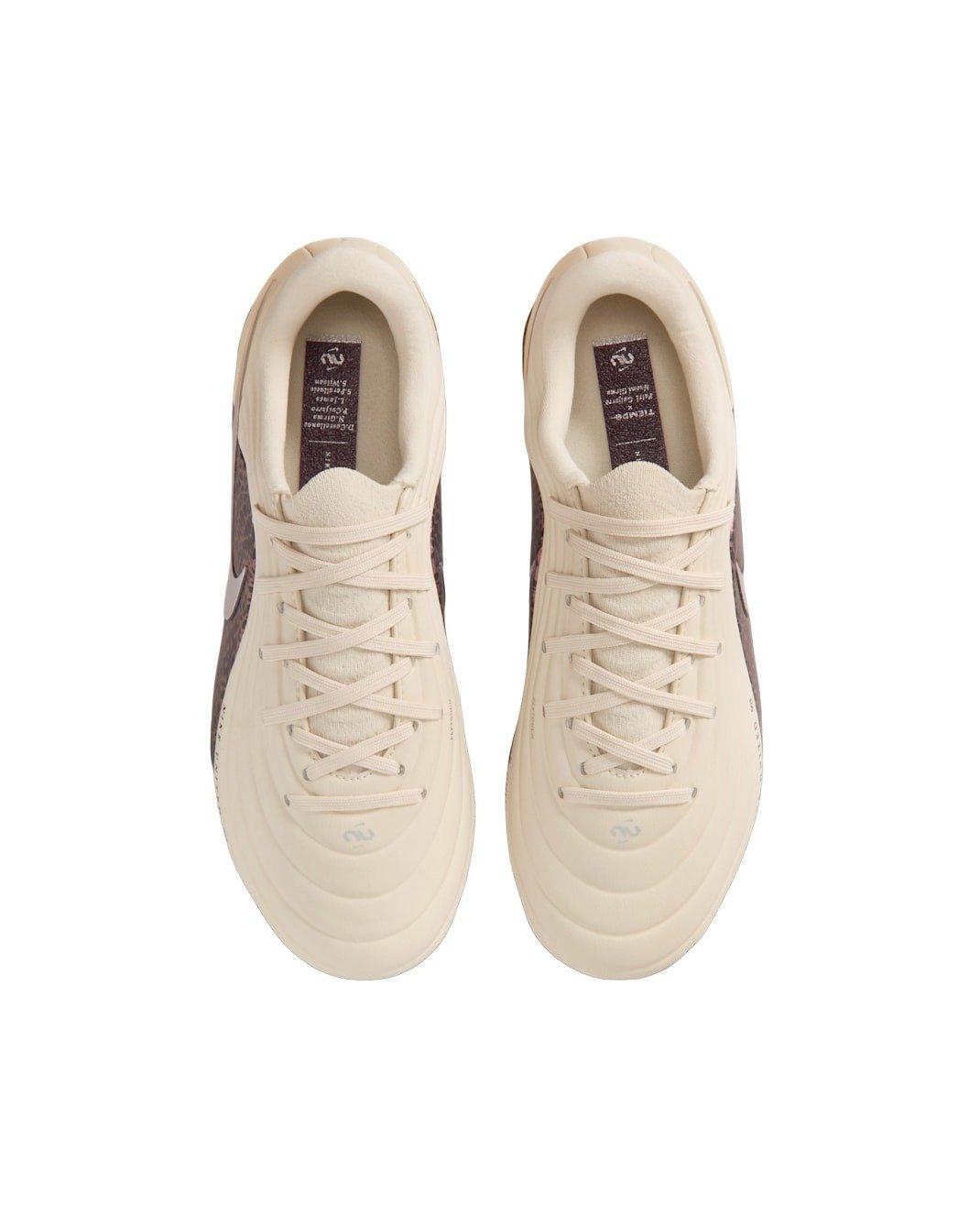 Nike United Jr. Tiempo Maestro Academy MG "Fossil/Burgundy/Silver" Preschool Kids' Soccer Cleat - FOSSIL/BURGUNDY/SILVER Thumbnail View 4