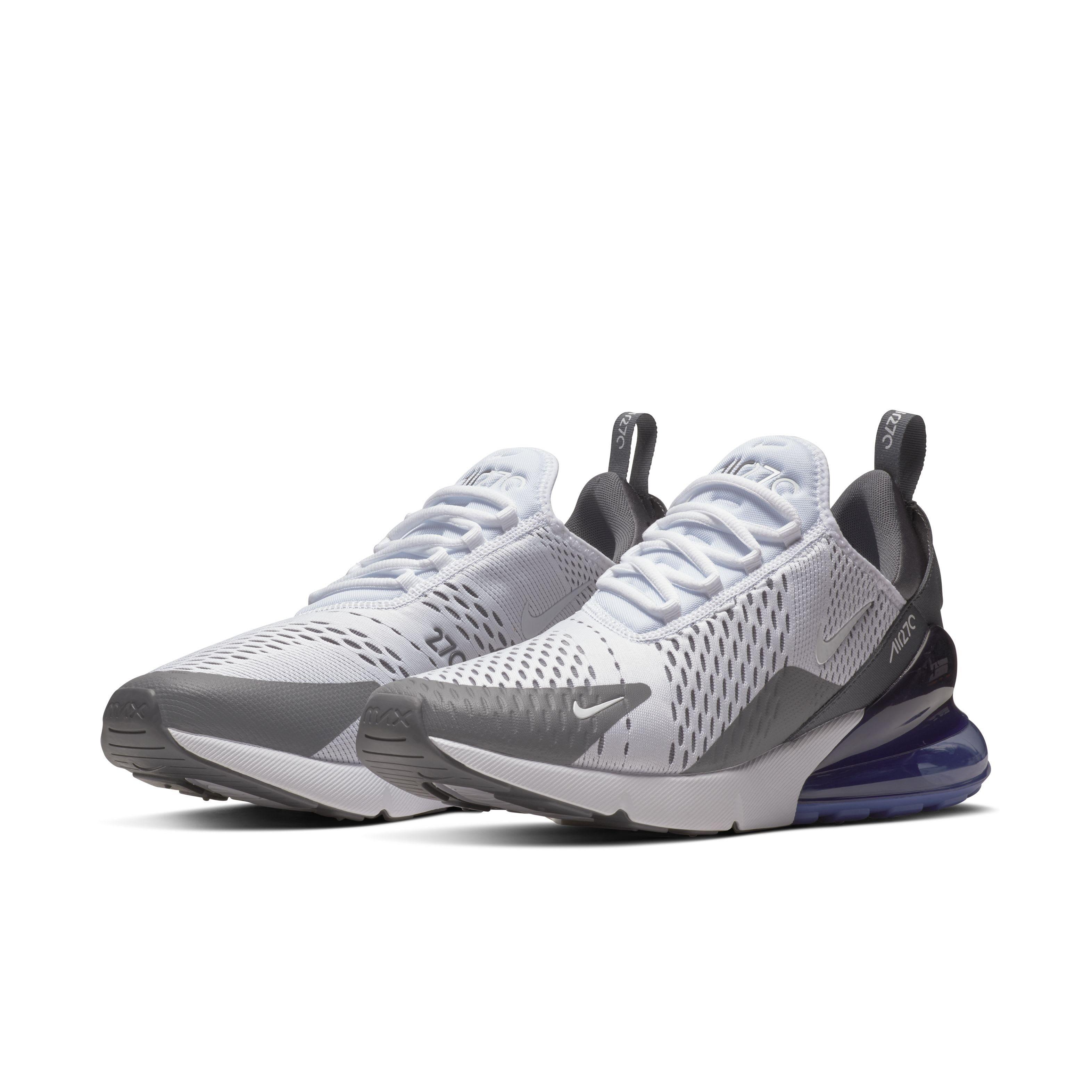 Nike Air Max 270 "White/Persian Violet/Dark Grey/White" Men's Shoe - WHITE/VIOLET/DK GREY/WHITE Thumbnail View 3