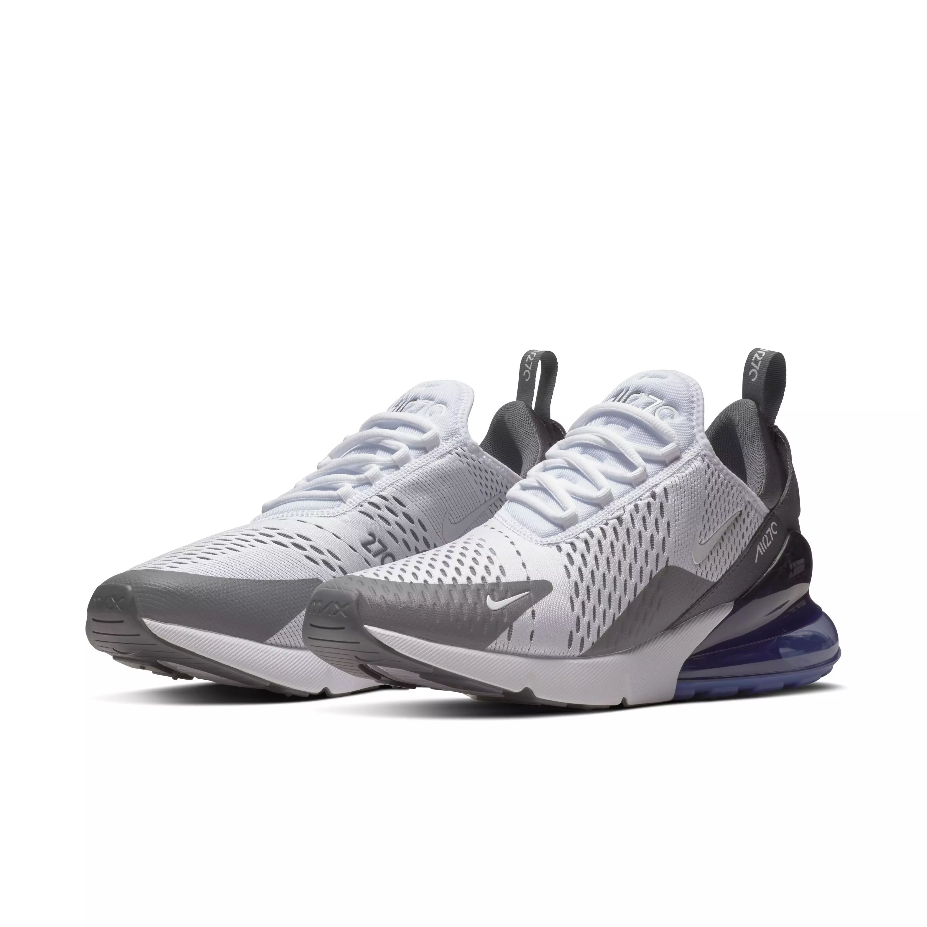Nike Air Max 270 "White/Persian Violet/Dark Grey/White" Men's Shoe - WHITE/VIOLET/DK GREY/WHITE