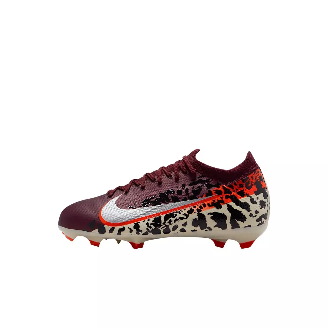 Nike United Jr. Mercurial Vapor 16 Pro "Burgundy/Red/Fossil/Silver" Preschool Kids' Soccer Cleat - BURGUNDY/RED/FOSSIL/SILVER