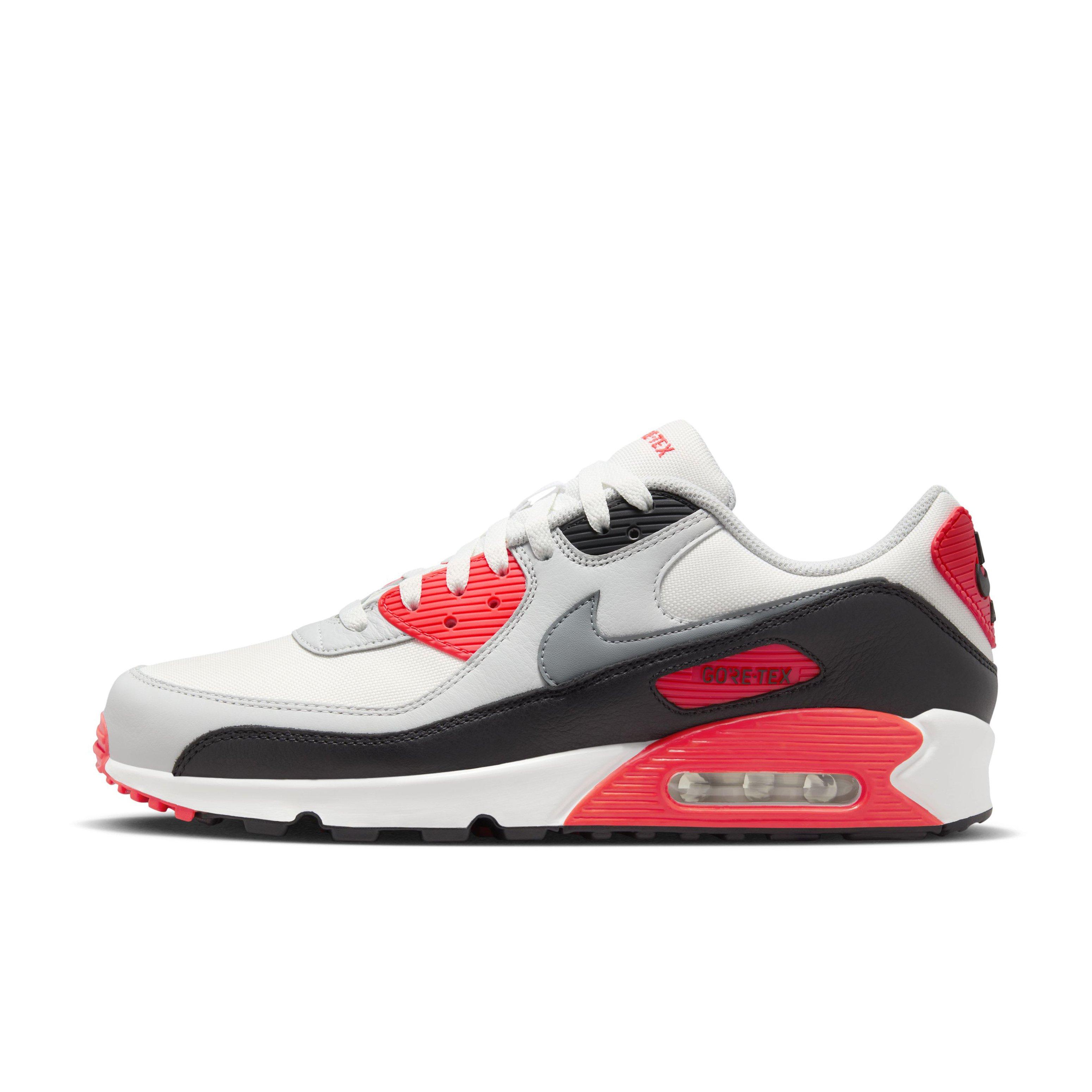 Nike Air Max 90 GORE-TEX "Summit White/Bright Crimson/Black/Cool Grey" Men's Shoe - WHITE/CRIMSON/BLACK/GREY Thumbnail View 2