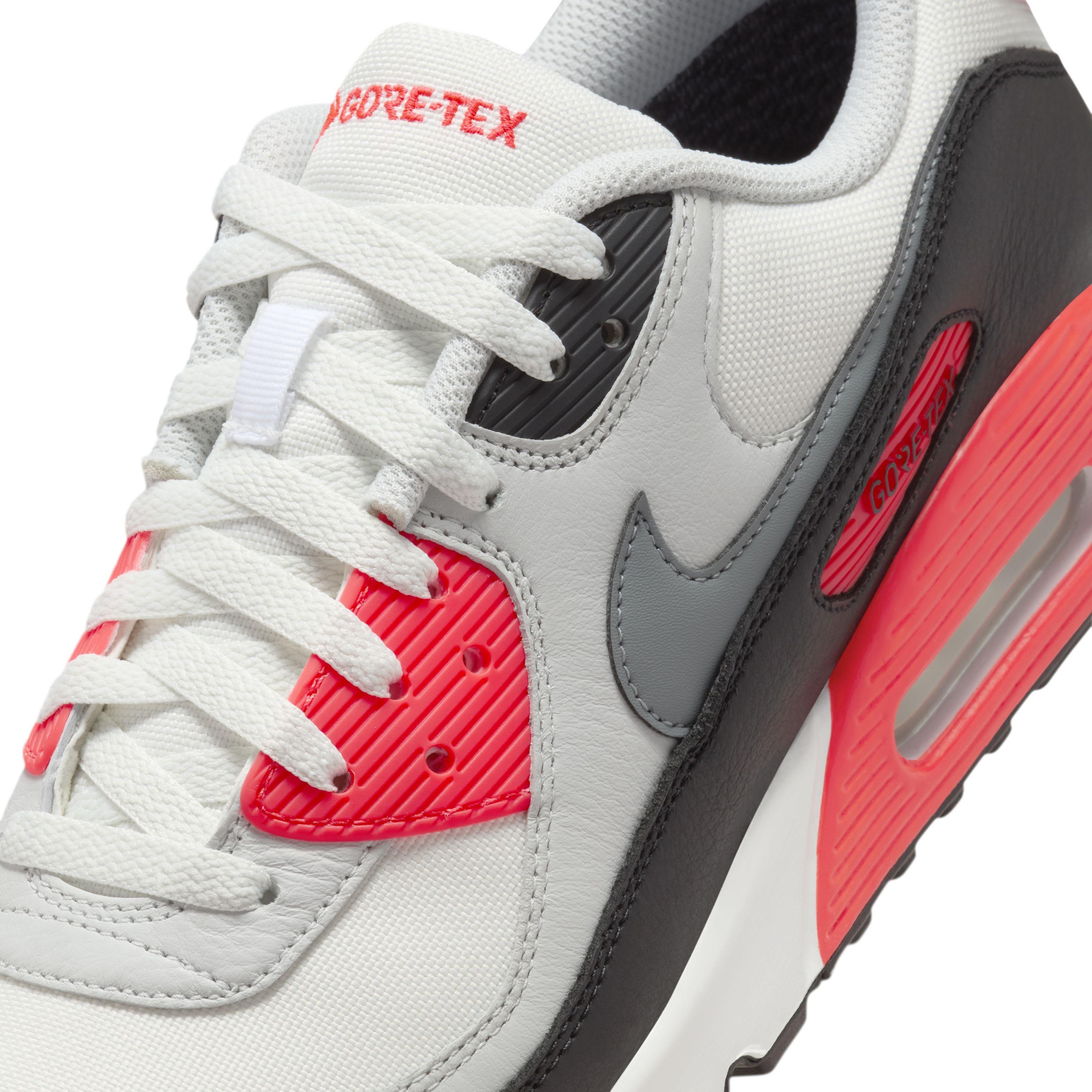 Nike Air Max 90 GORE-TEX "Summit White/Bright Crimson/Black/Cool Grey" Men's Shoe - WHITE/CRIMSON/BLACK/GREY Thumbnail View 7