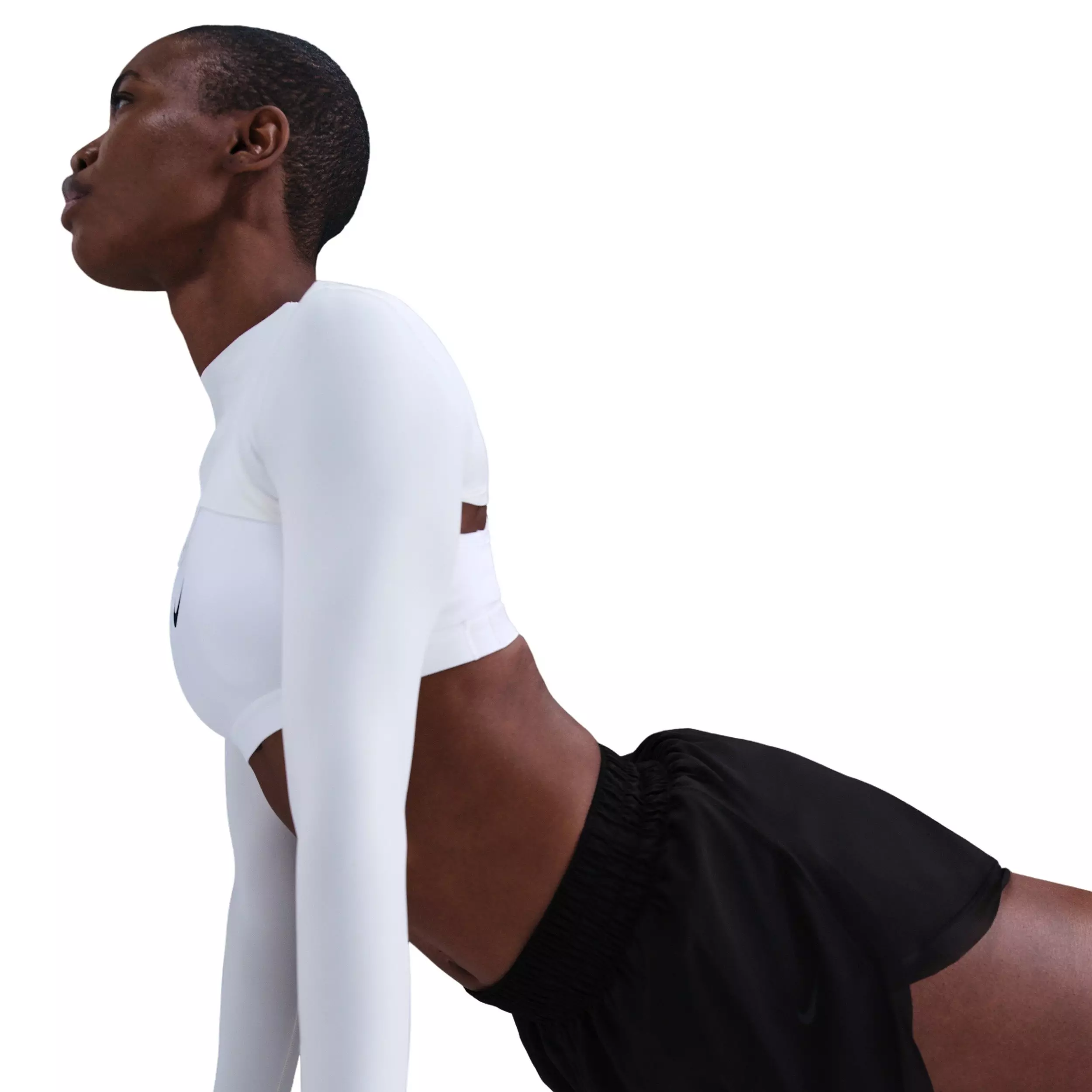 Nike Women's One Dri-FIT Loose 3" Brief-Lined Shorts -Black - BLACK