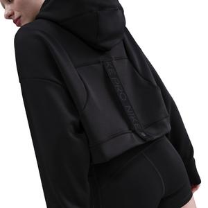 Nike Women's Pro Therma-FIT Fleece Graphic Hoodie -Black