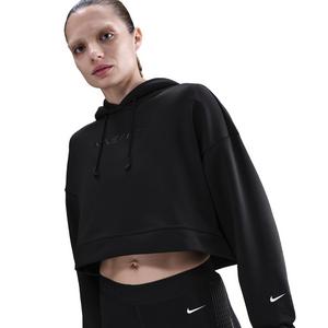 Nike Women's Pro Therma-FIT Fleece Graphic Hoodie -Black