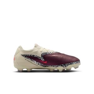 Nike Phantom 6 Low Pro MG "Burgundy Crush/Fossil/University Red" Grade School Kids' Soccer Cleat