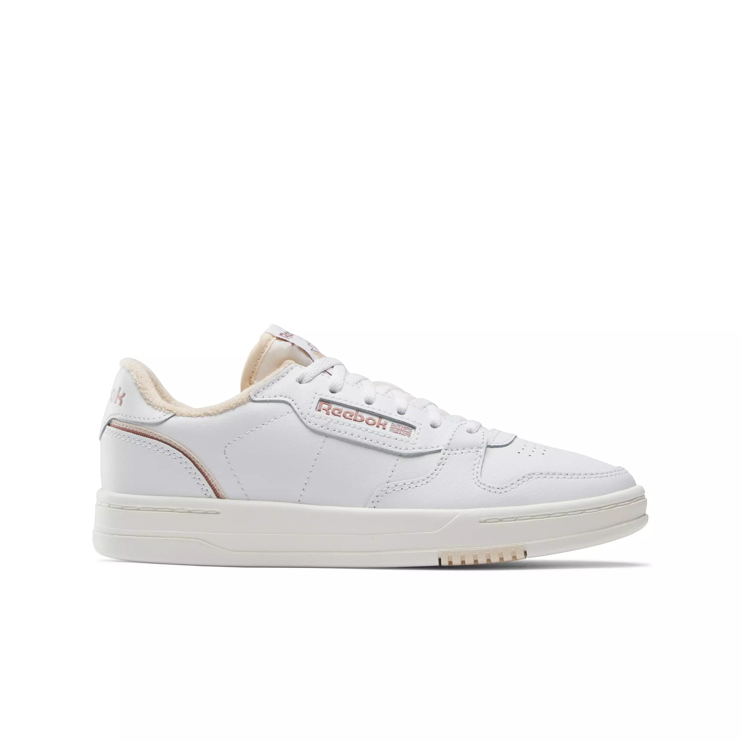 Reebok Phase Court "White/White/Pink" Women's Shoe - WHITE/WHITE/PINK