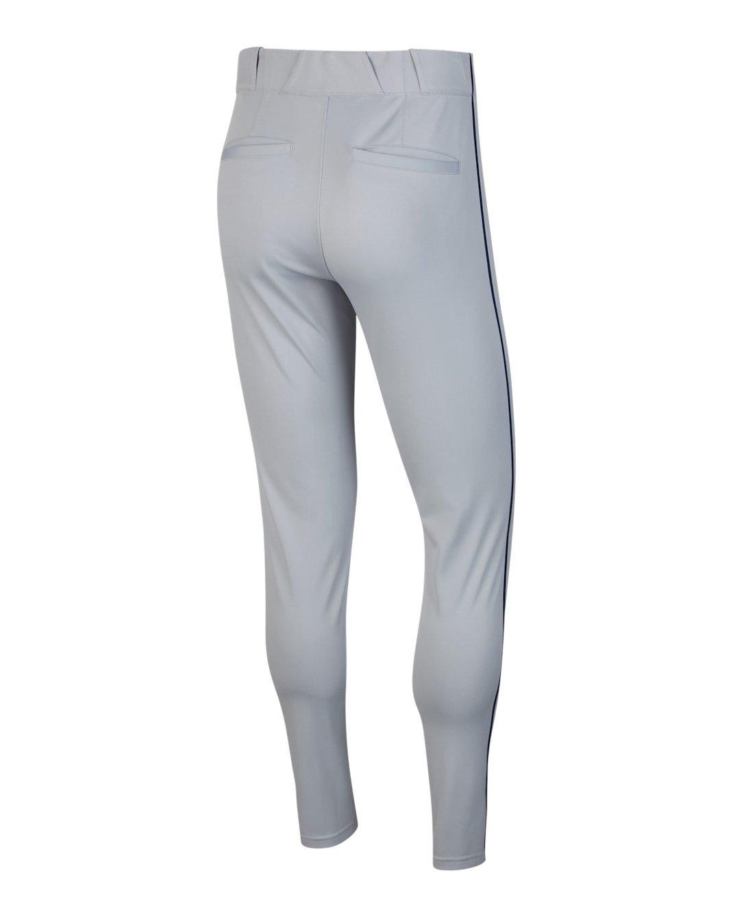 Nike Men's Vapor Select Piped Baseball Pants - Grey/Navy - GREY/NAVY Thumbnail View 2