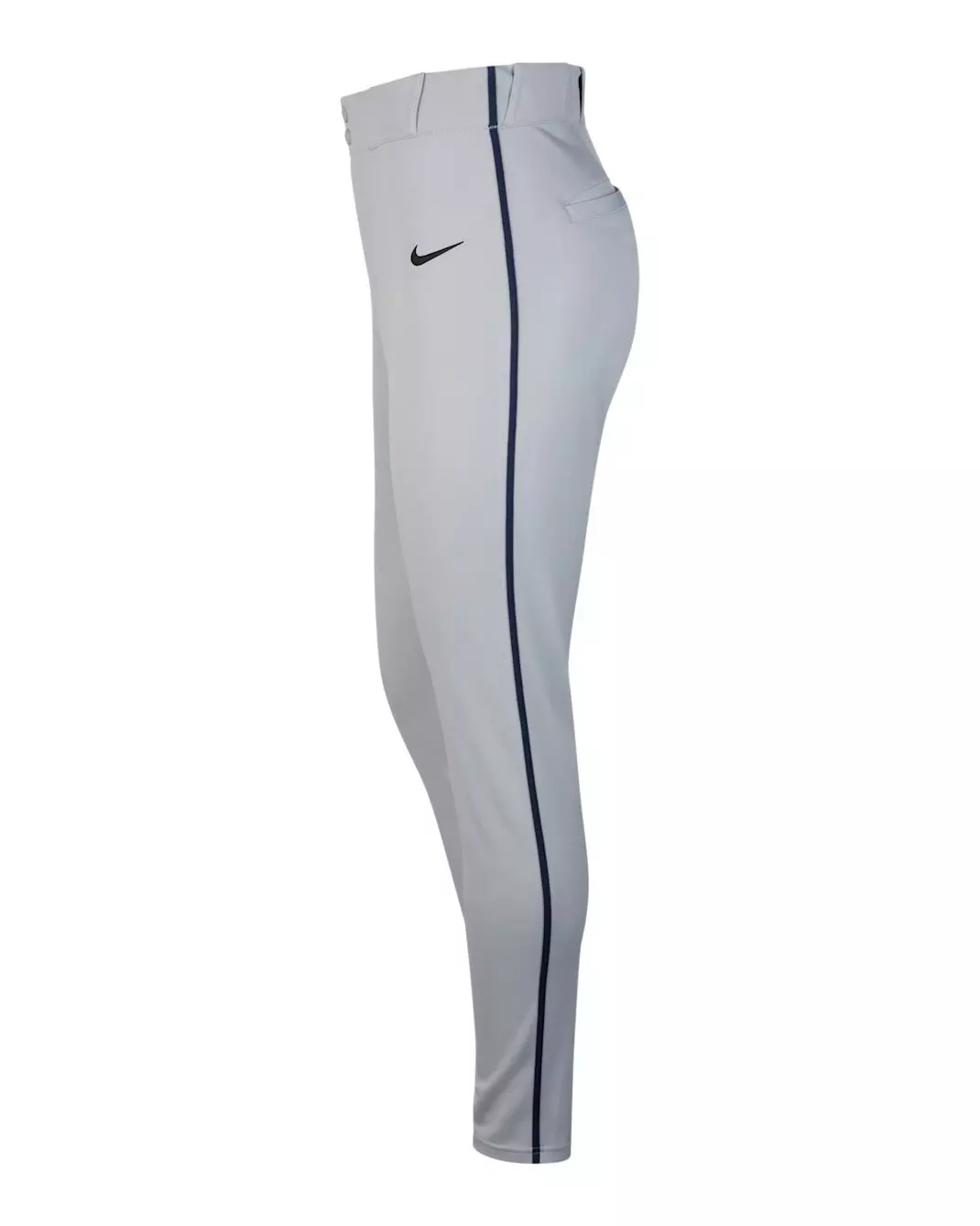 Nike Men's Vapor Select Piped Baseball Pants - Grey/Navy - GREY/NAVY