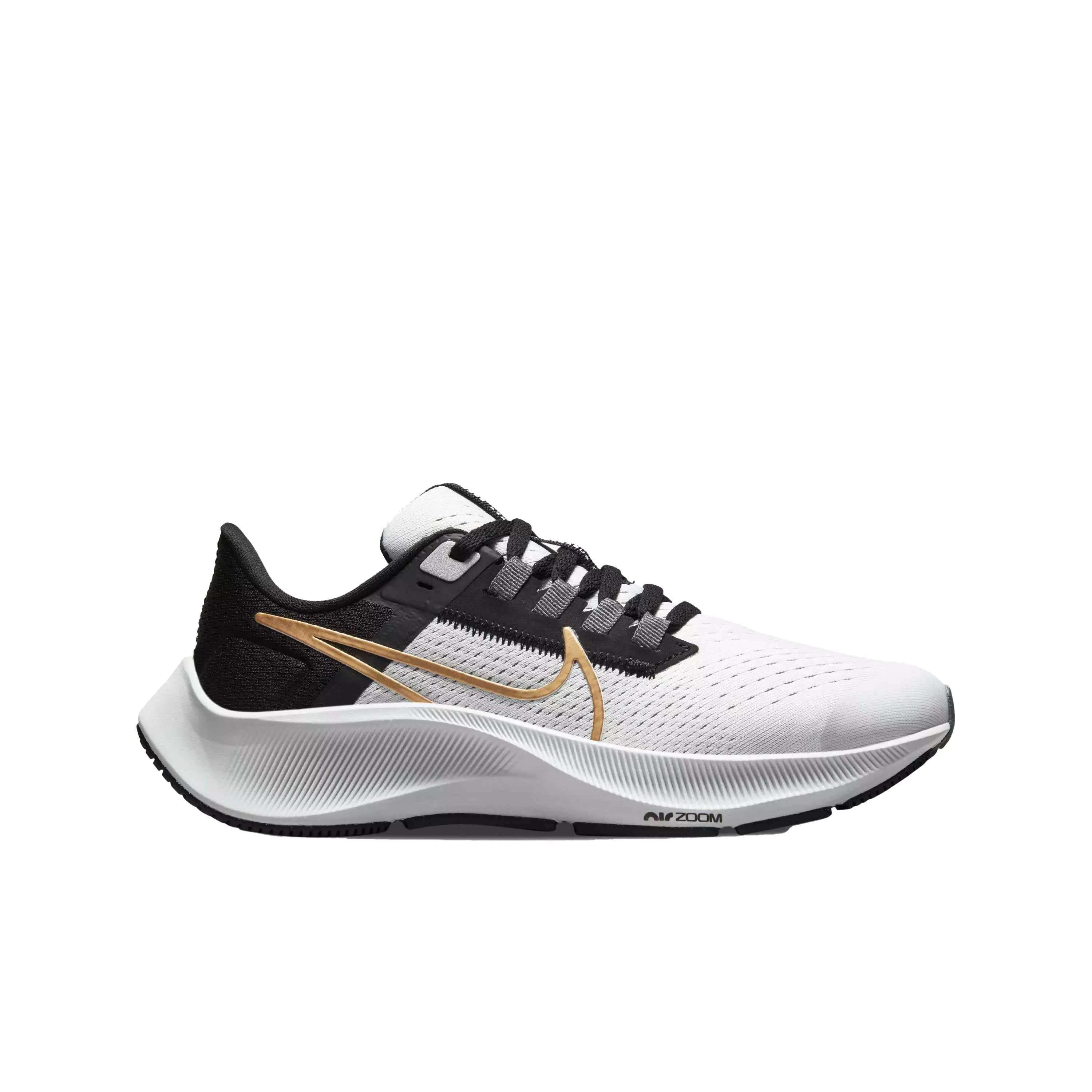 Nike Air Zoom Pegasus 38 "Photon Dust/Metallic Gold Coin/Light Smoke Grey" Preschool Boys' Running Shoe - GREY
