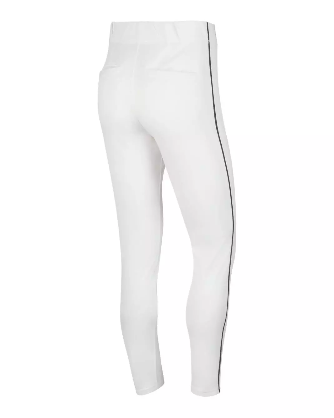 Nike Men's Vapor Select Piped Baseball Pants - White/Black - WHITE/BLACK