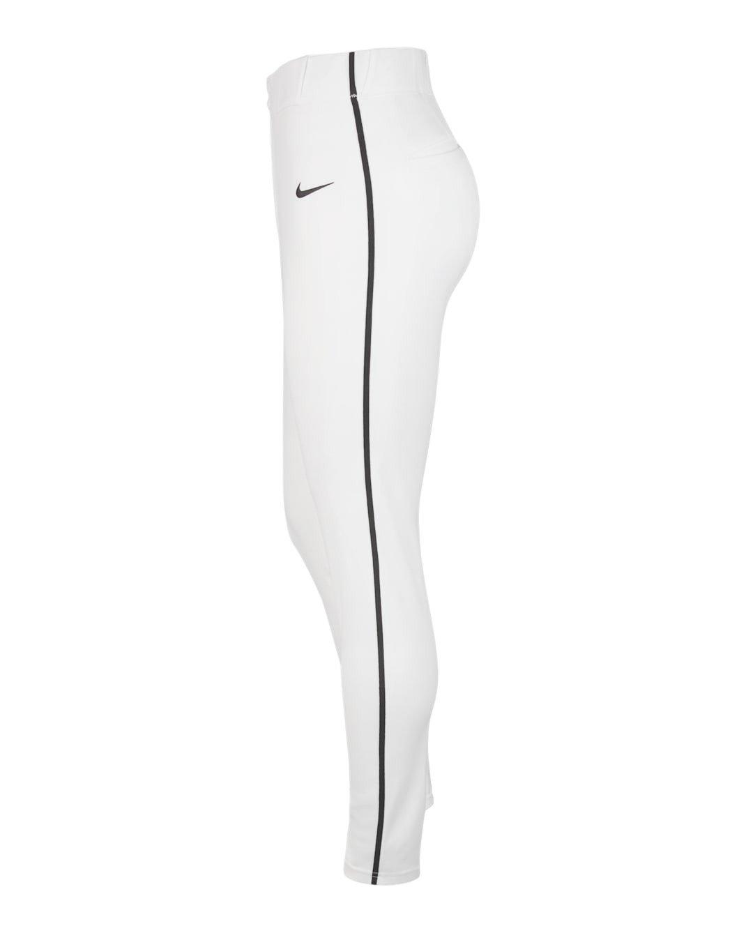 Nike Men's Vapor Select Piped Baseball Pants - White/Black - WHITE/BLACK Thumbnail View 3