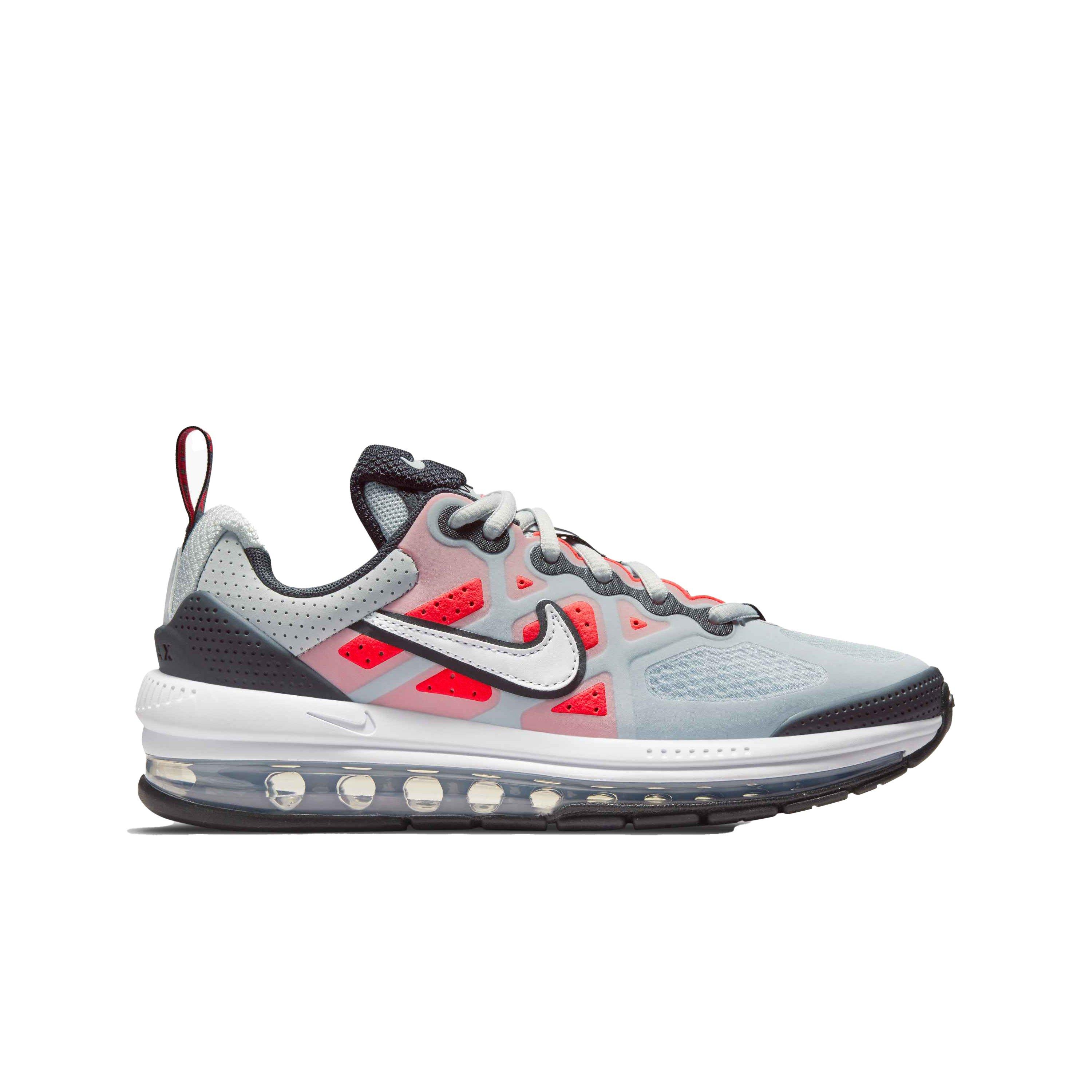 Nike Air Max Genome "Pure Platinum/White/Bright Crimson/Black" Grade School Boys' Shoe - GREY Thumbnail View 1