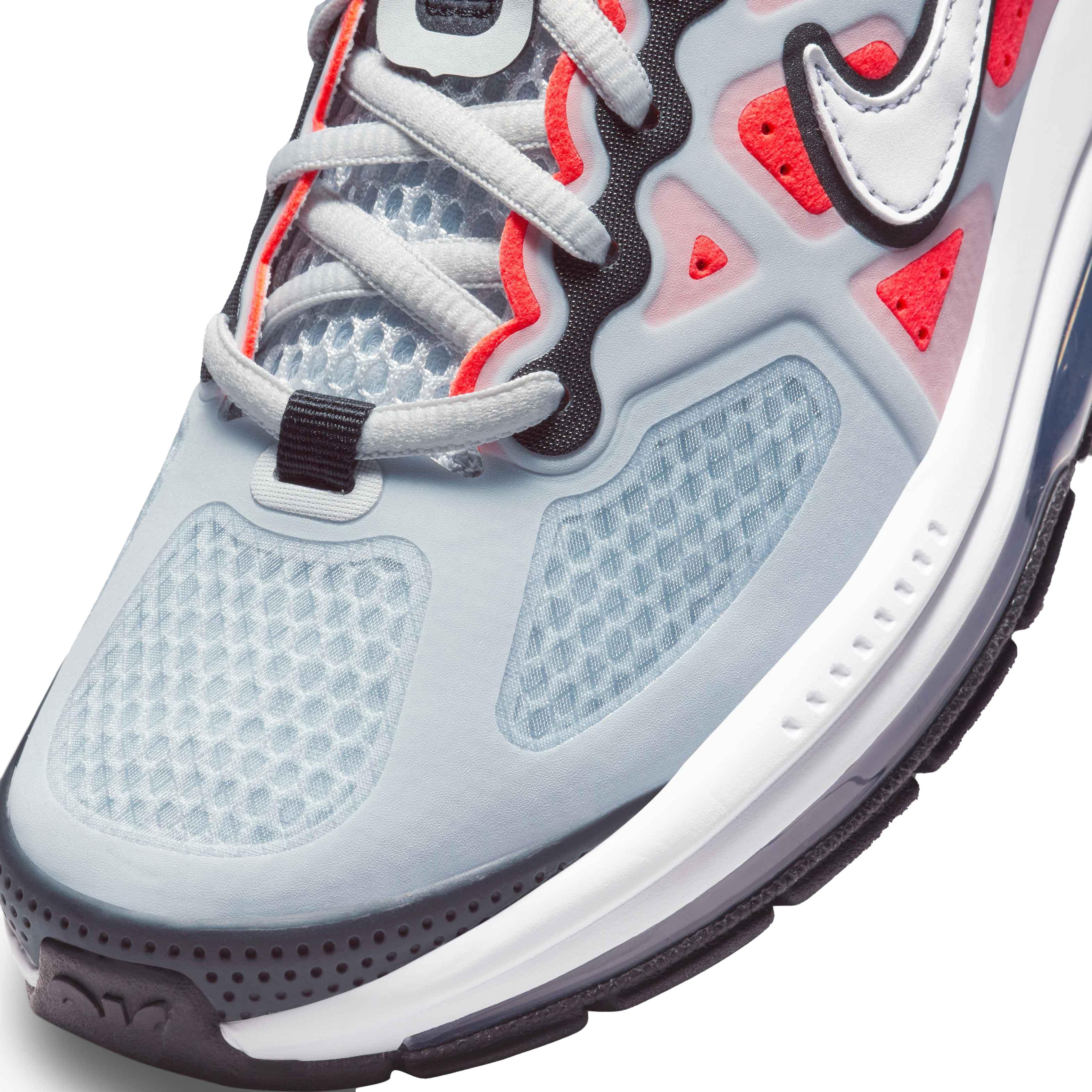 Nike Air Max Genome "Pure Platinum/White/Bright Crimson/Black" Grade School Boys' Shoe - GREY Thumbnail View 7