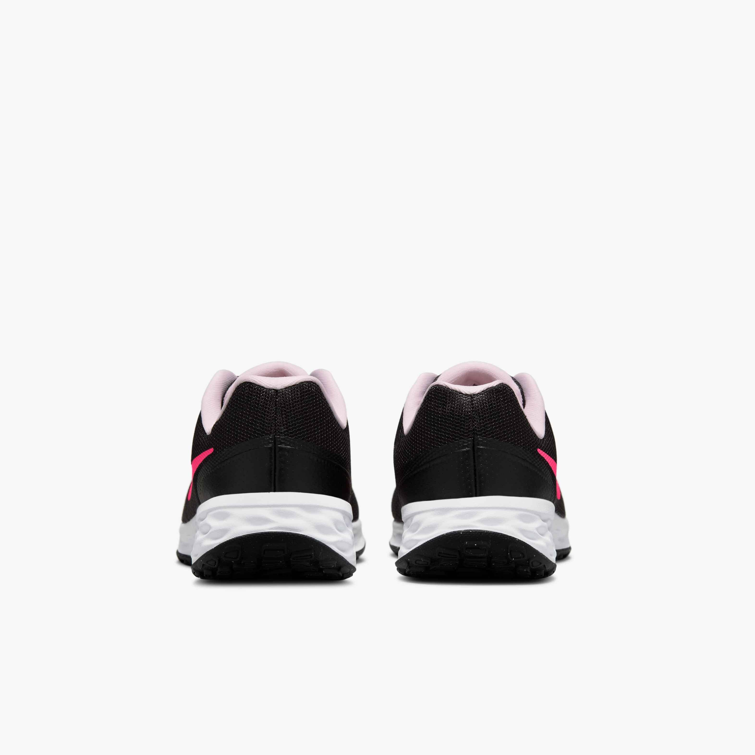 Nike Revolution 6 Grade School Girls' "Black/Hyper Pink/Pink Foam" Road Running Shoe